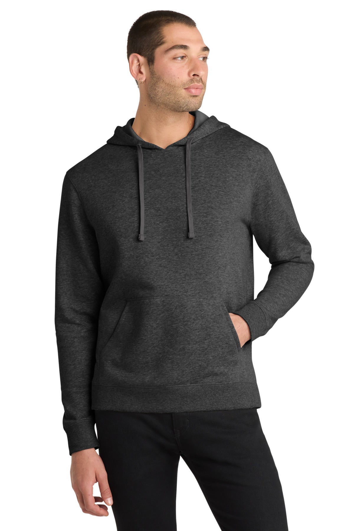 Custom Embroidery or DTF Print - District ® Lightweight Fleece Hoodie. DM391