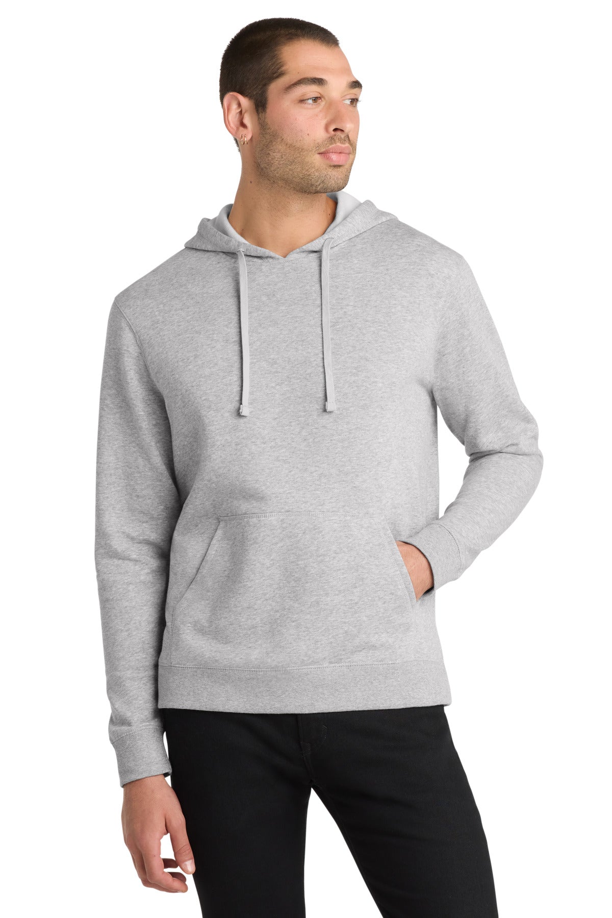 Custom Embroidery or DTF Print - District ® Lightweight Fleece Hoodie. DM391
