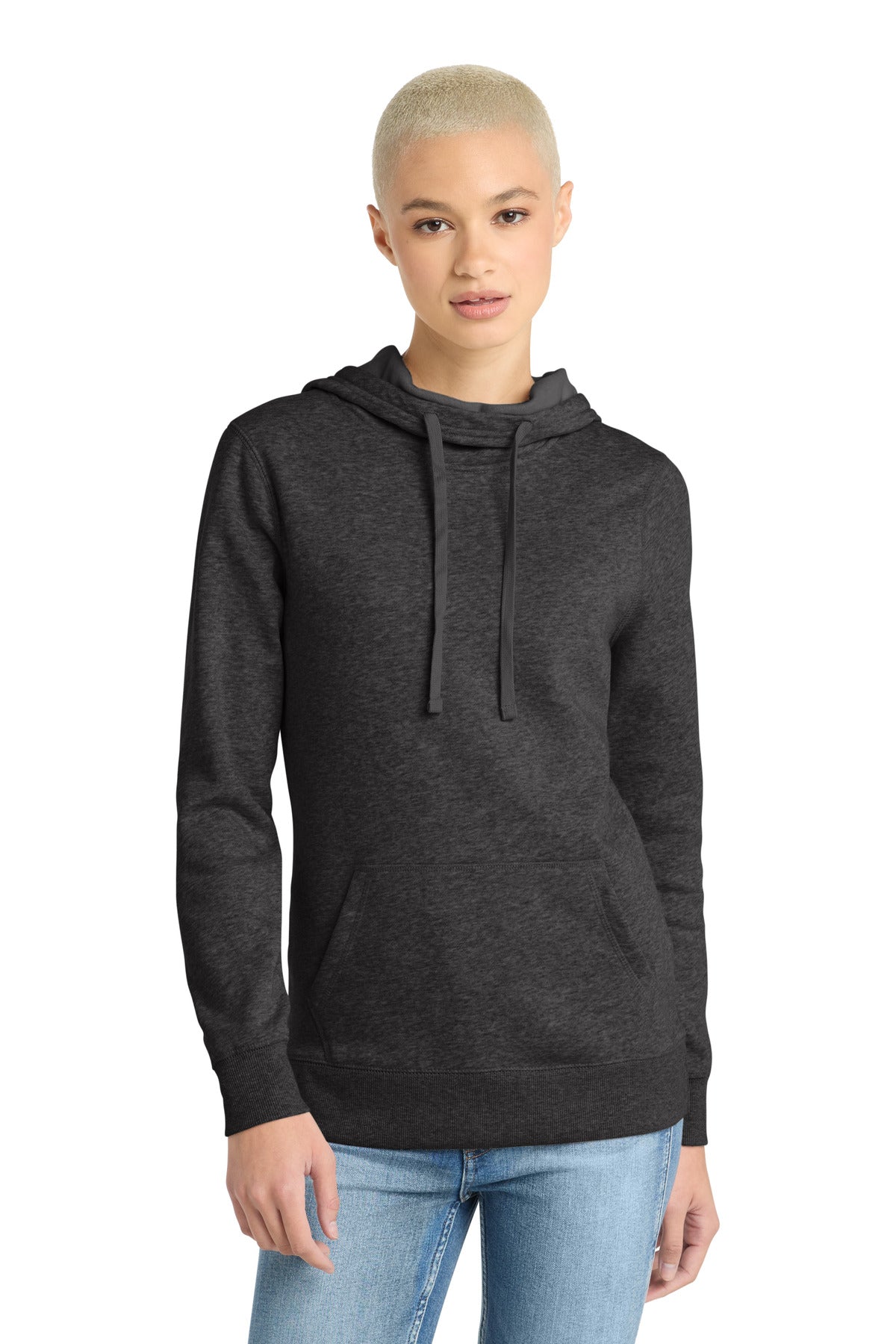 Custom Embroidery or DTF Print - District ® Women's Lightweight Fleece Hoodie. DM493