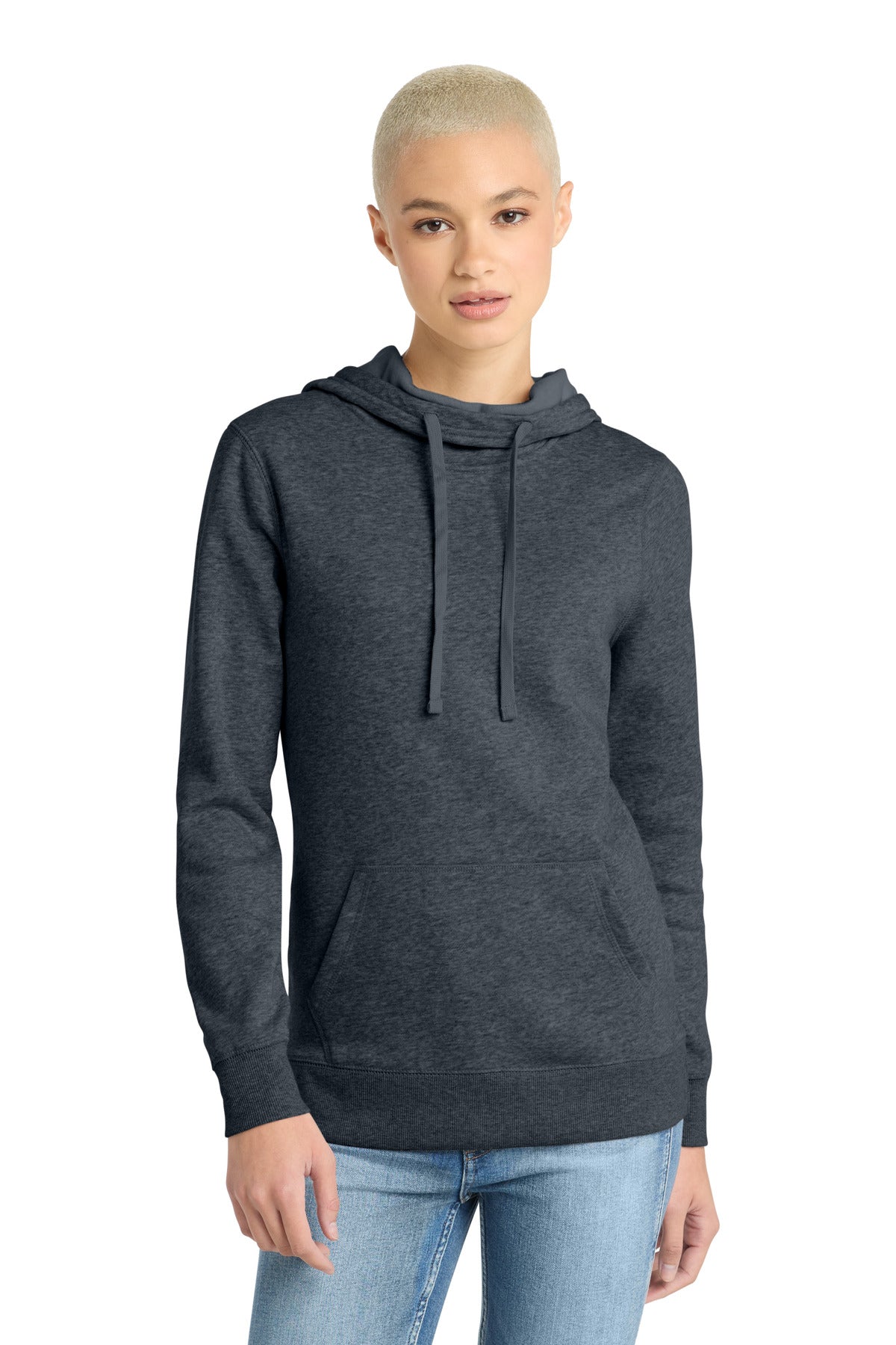 Custom Embroidery or DTF Print - District ® Women's Lightweight Fleece Hoodie. DM493