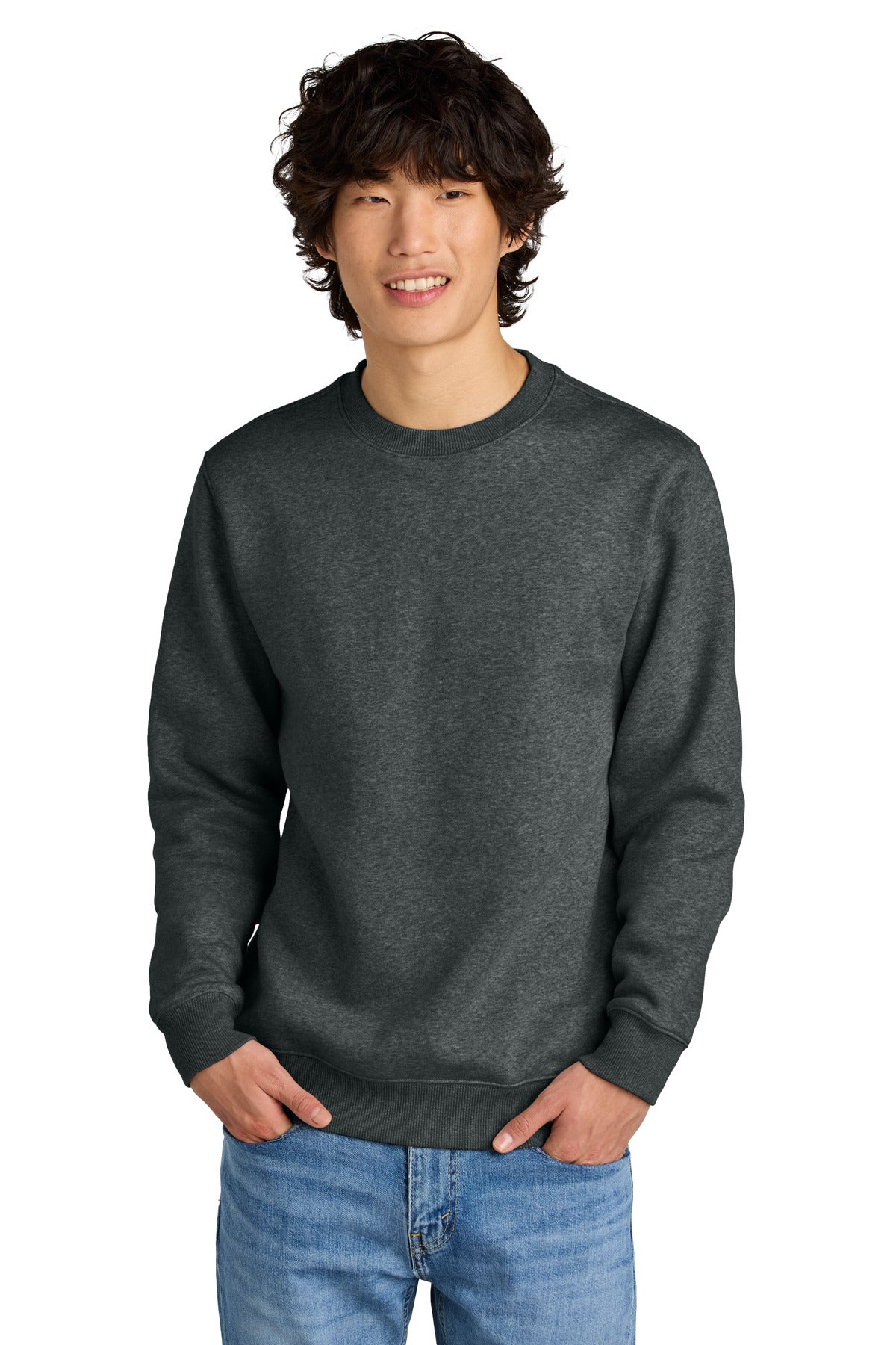 Custom Embroidery or DTF Print - District ® Perfect Weight ® Fleece Crew DT1106