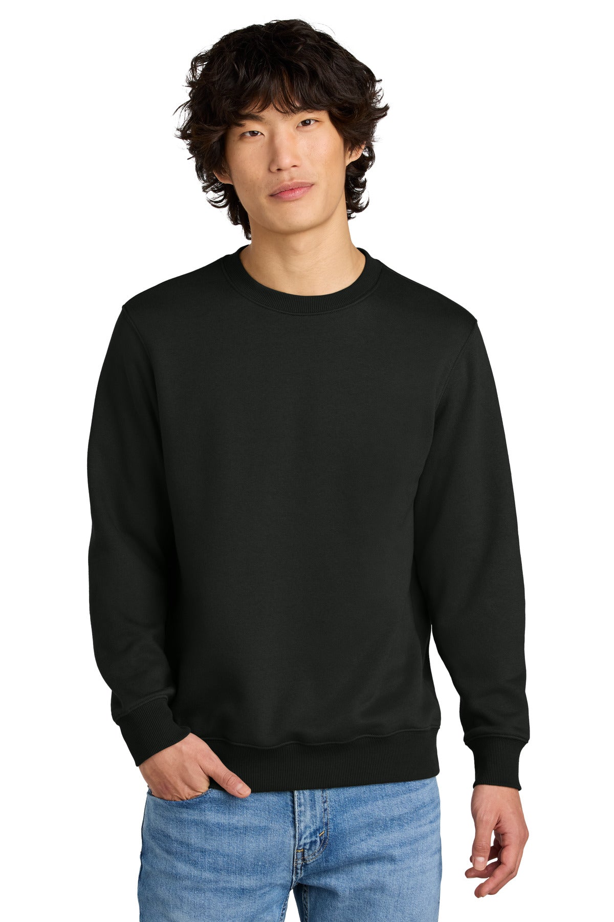 Custom Embroidery or DTF Print - District ® Perfect Weight ® Fleece Crew DT1106