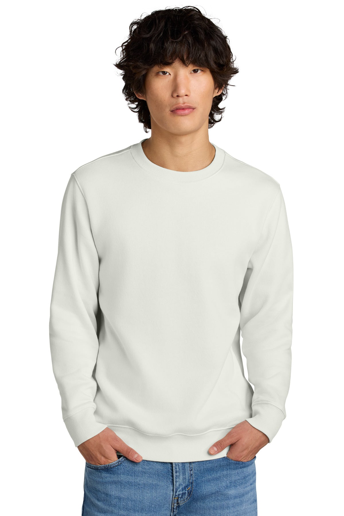 Custom Embroidery or DTF Print - District ® Perfect Weight ® Fleece Crew DT1106
