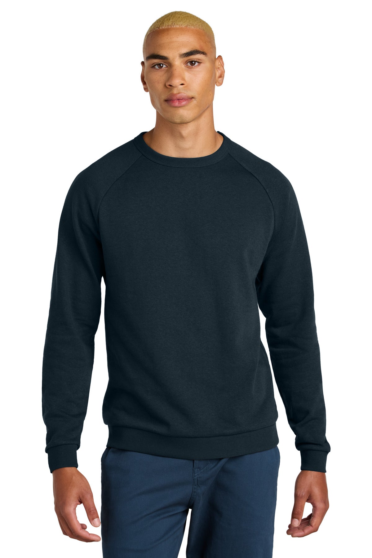 Custom Embroidery or DTF Print - District ® Perfect Tri ® Fleece Crewneck Sweatshirt DT1304