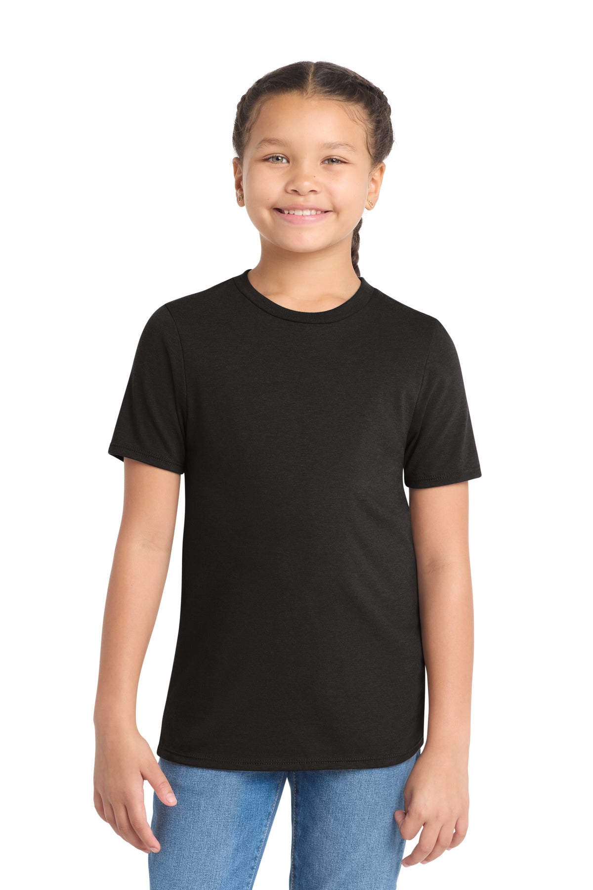 Custom Embroidery or DTF Print - District ® Youth Perfect Tri ® Tee. DT130Y