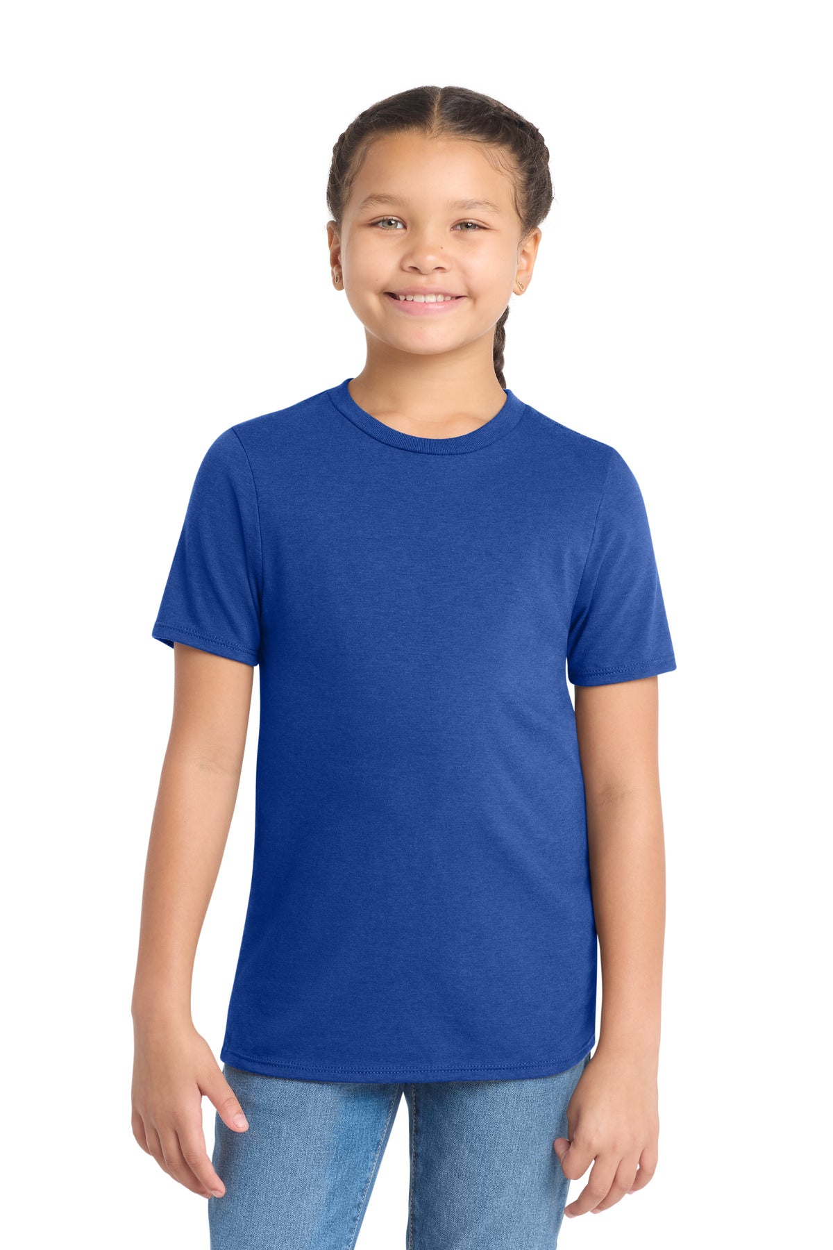 Custom Embroidery or DTF Print - District ® Youth Perfect Tri ® Tee. DT130Y