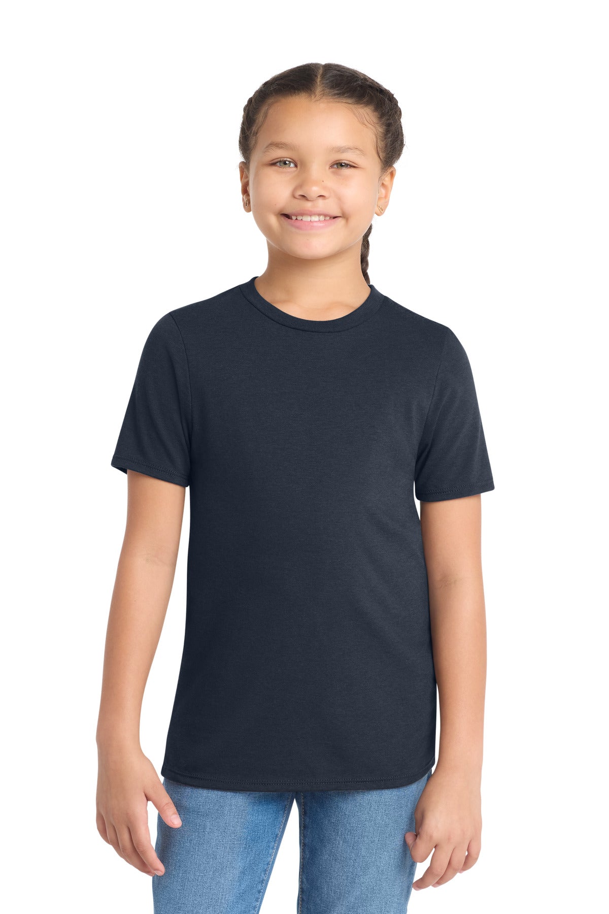 Custom Embroidery or DTF Print - District ® Youth Perfect Tri ® Tee. DT130Y