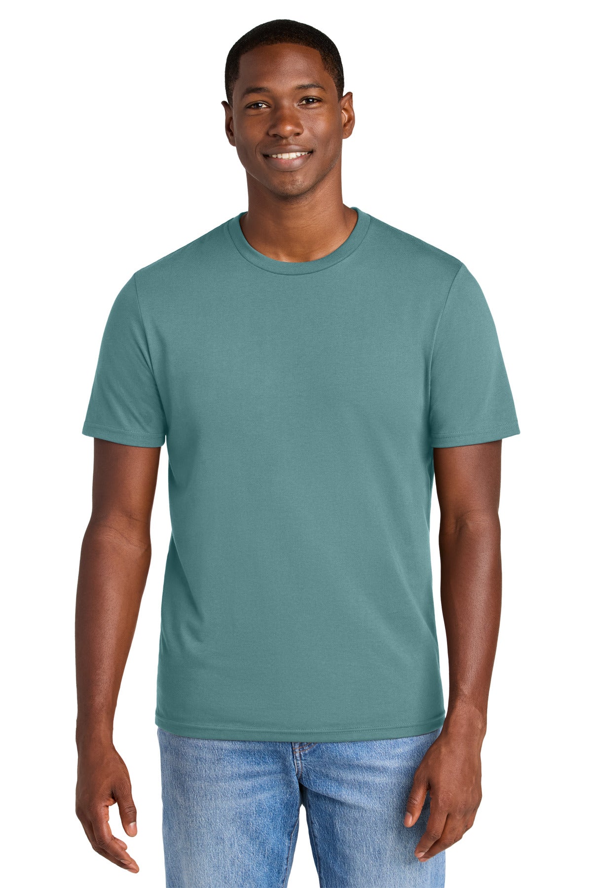 Custom Embroidery or DTF Print - District ® Perfect Weight ® CVC Tee DT184