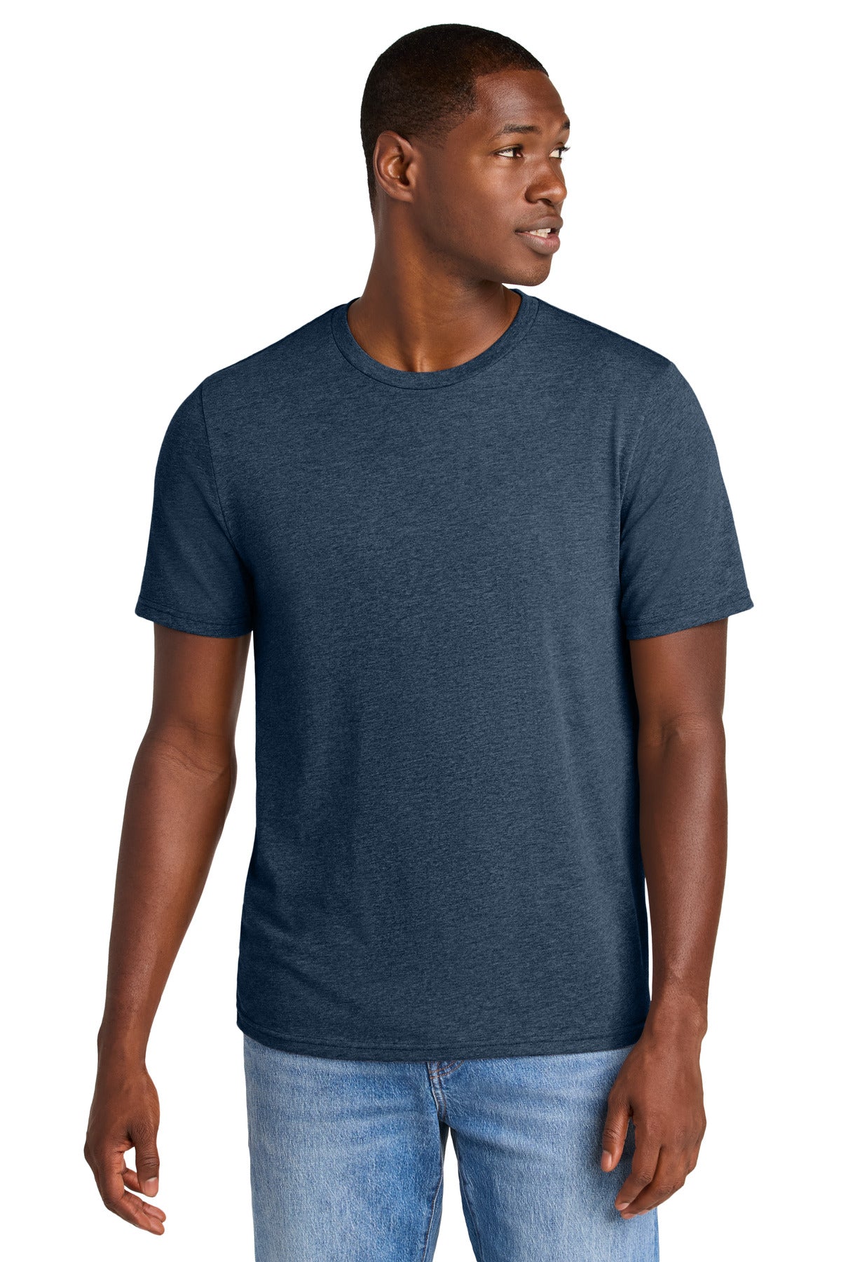 Custom Embroidery or DTF Print - District ® Perfect Weight ® CVC Tee DT184