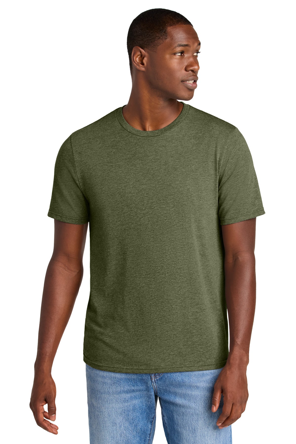 Custom Embroidery or DTF Print - District ® Perfect Weight ® CVC Tee DT184
