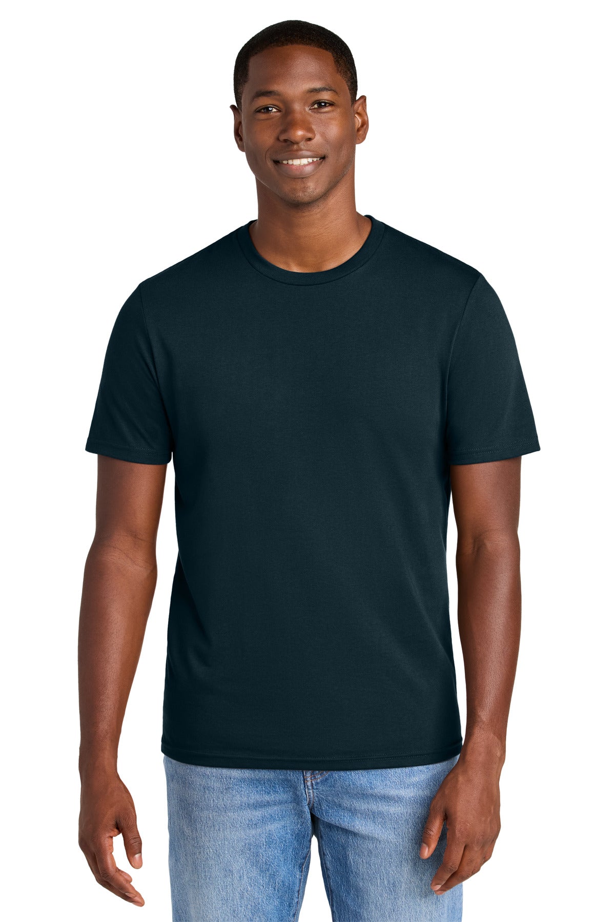 Custom Embroidery or DTF Print - District ® Perfect Weight ® CVC Tee DT184