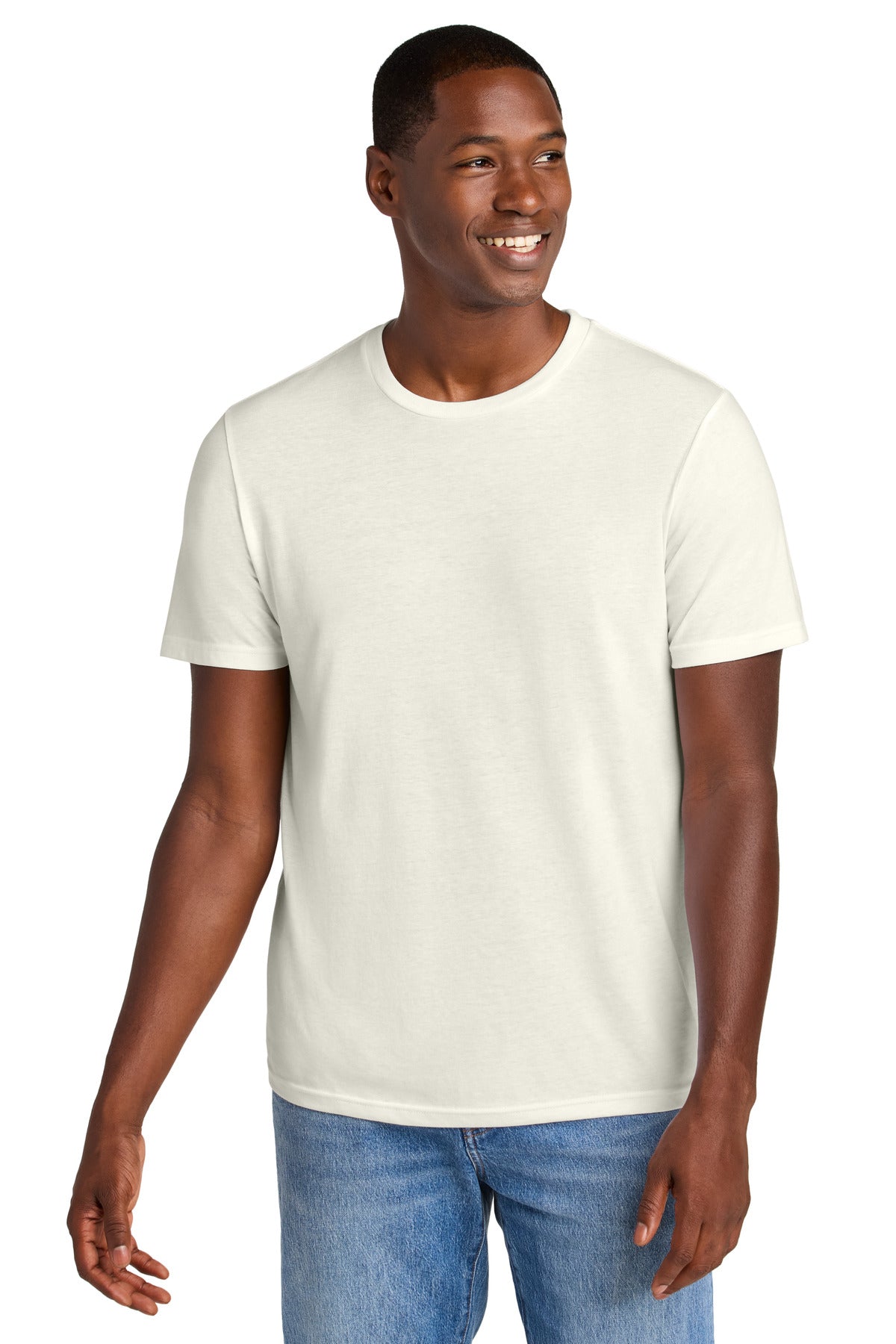 Custom Embroidery or DTF Print - District ® Perfect Weight ® CVC Tee DT184