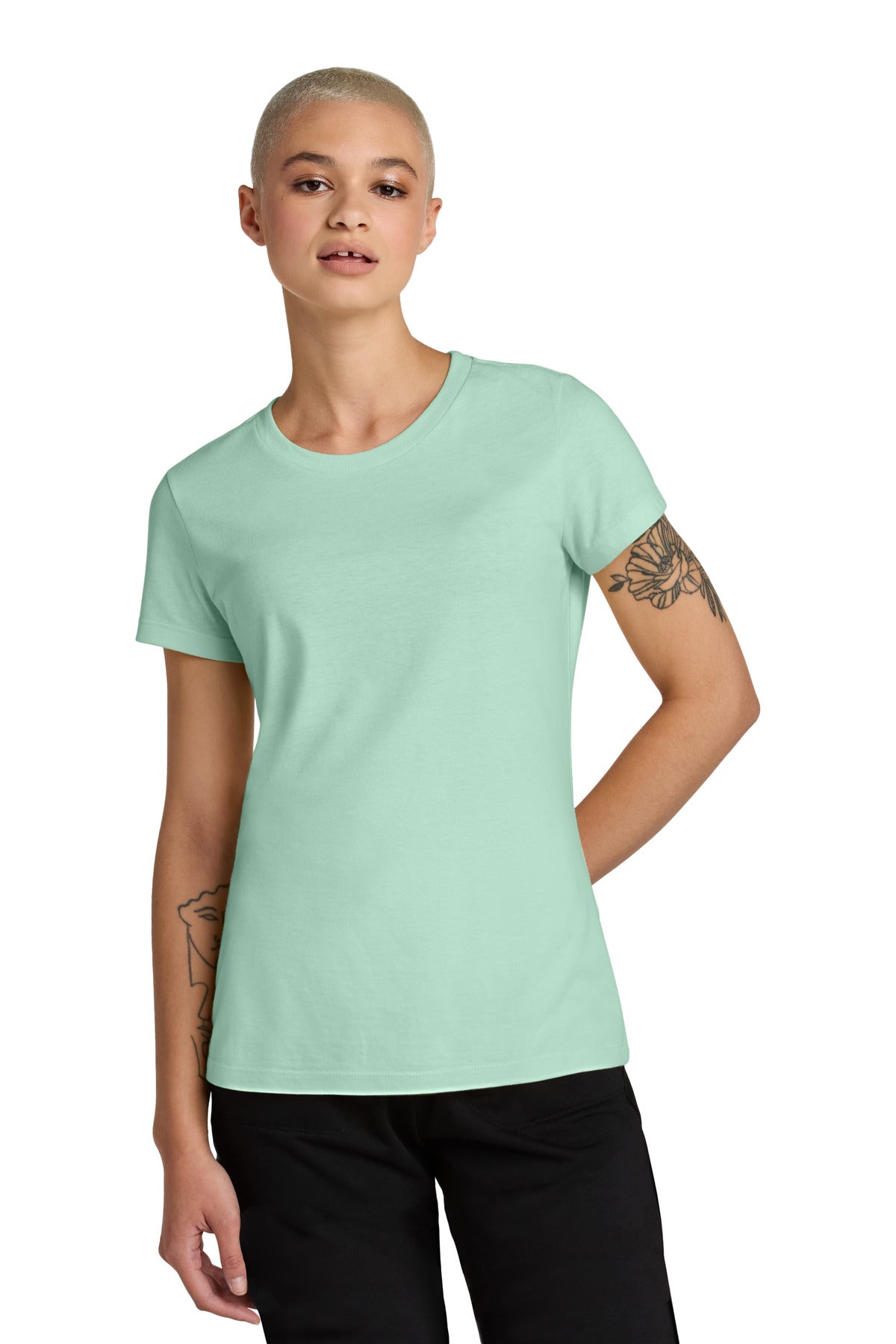 Custom Embroidery or DTF Print - District ® Women's Perfect Weight ® CVC Tee DT188