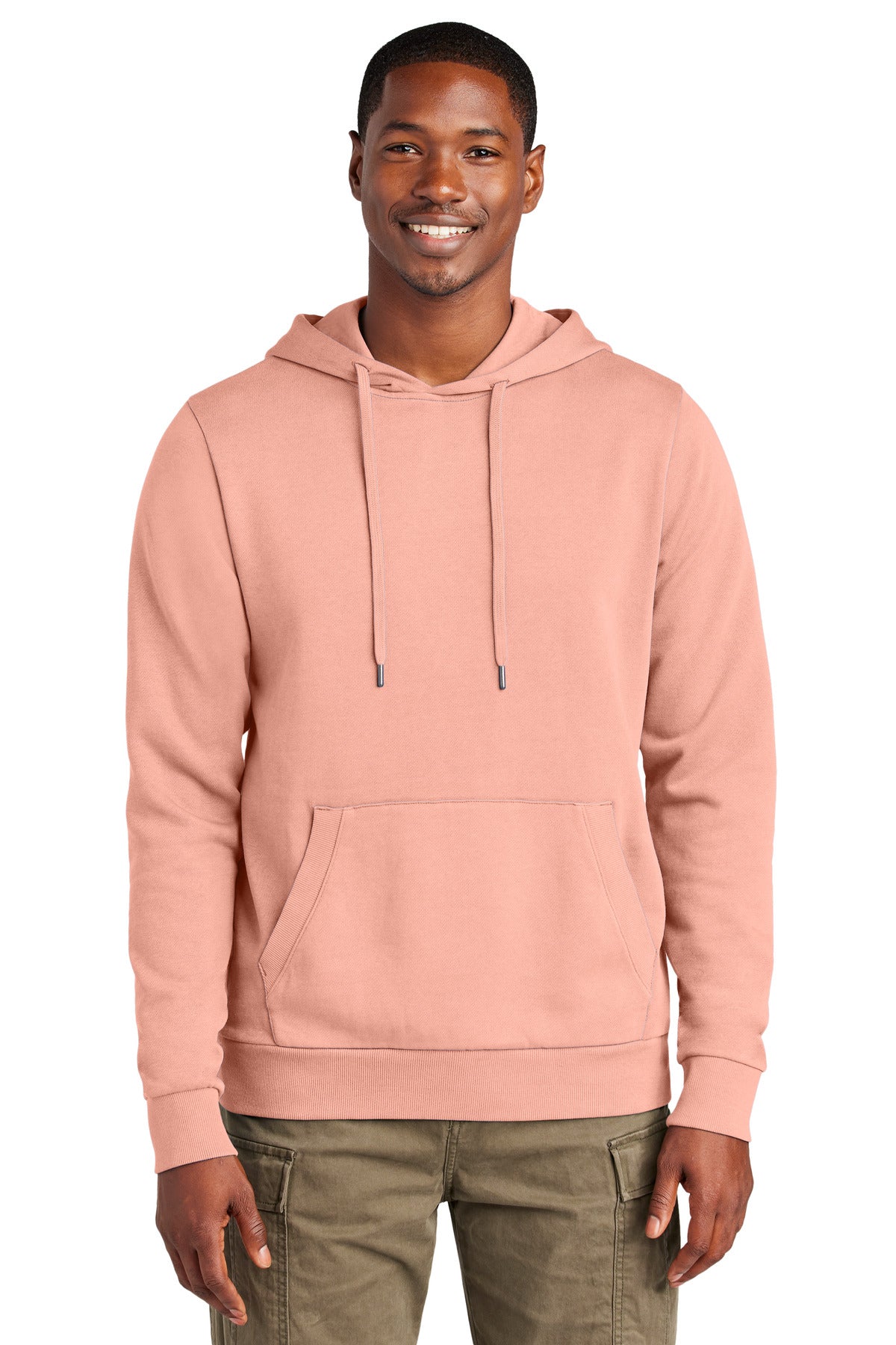 Custom Embroidery or DTF Print - District Wash â„¢ Fleece Hoodie DT2200