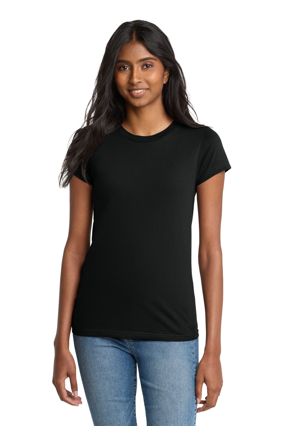Custom Embroidery or DTF Print - District ® Women's Fitted The Concert Tee ® DT5001