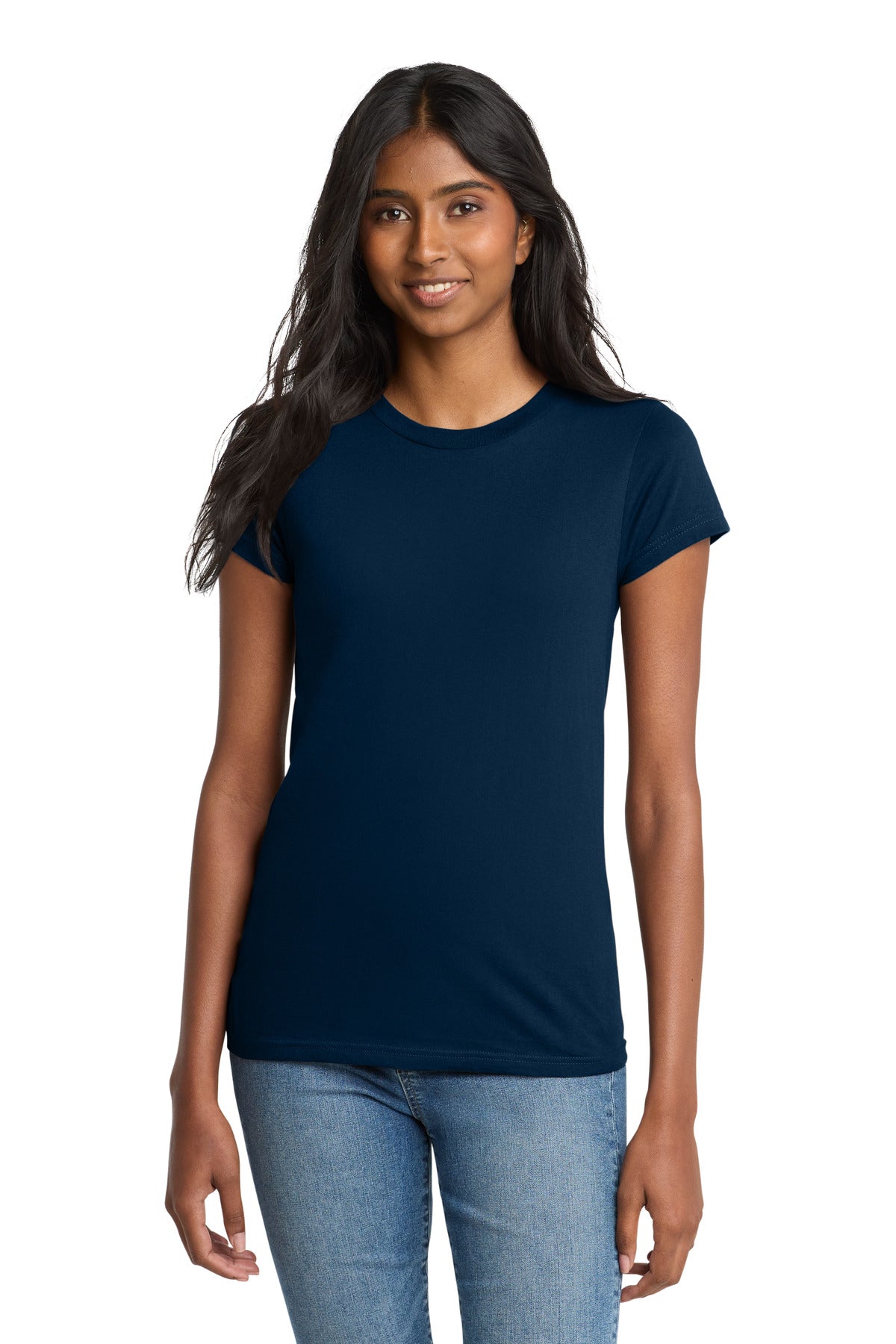 Custom Embroidery or DTF Print - District ® Women's Fitted The Concert Tee ® DT5001