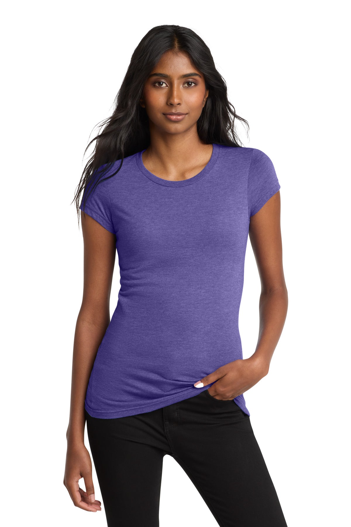 Custom Embroidery or DTF Print - District ® Women's Fitted Very Important Tee ® . DT6001