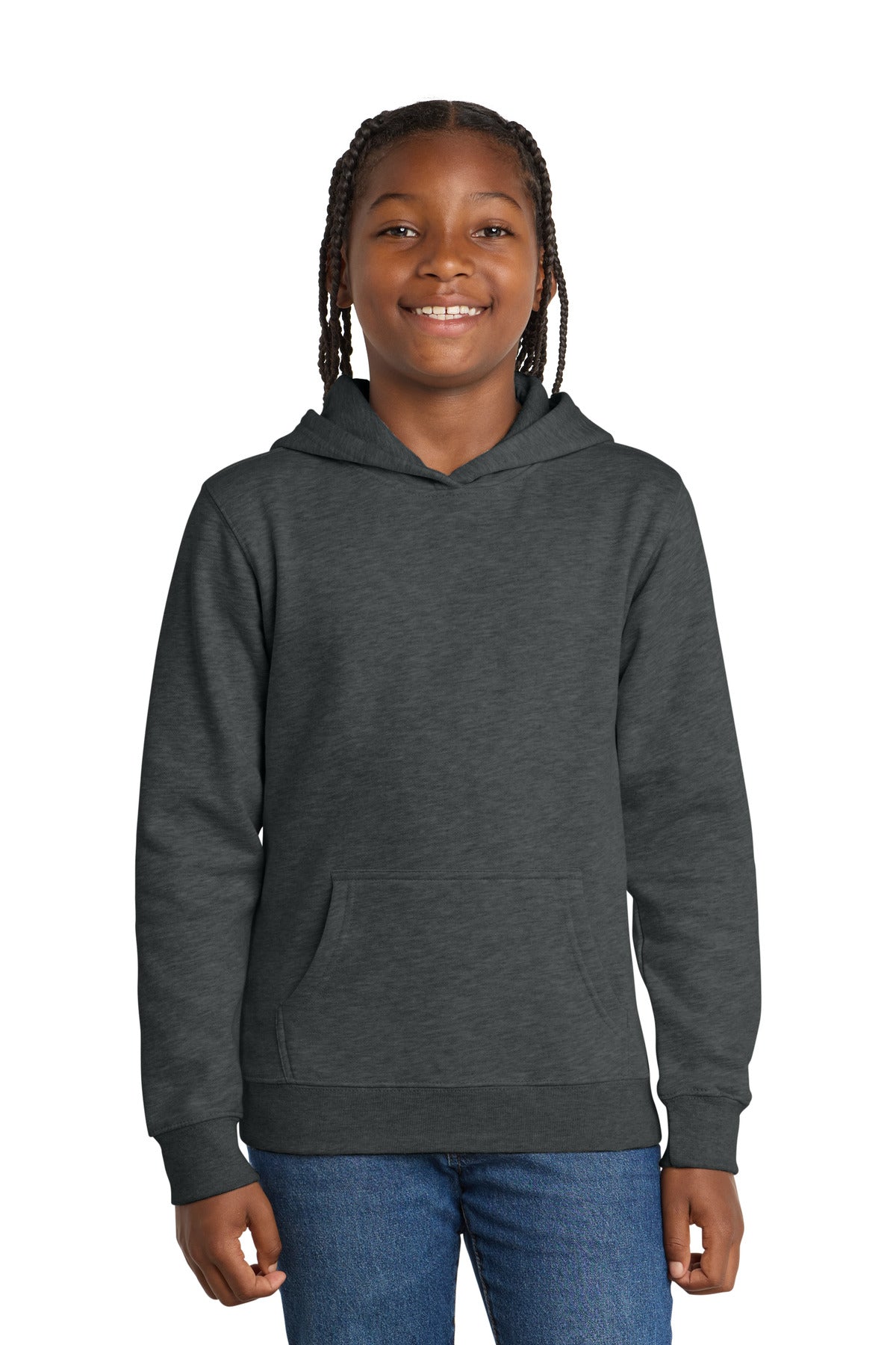 Custom Embroidery or DTF Print - District ® Youth V.I.T. ™ Fleece Hoodie DT6100Y