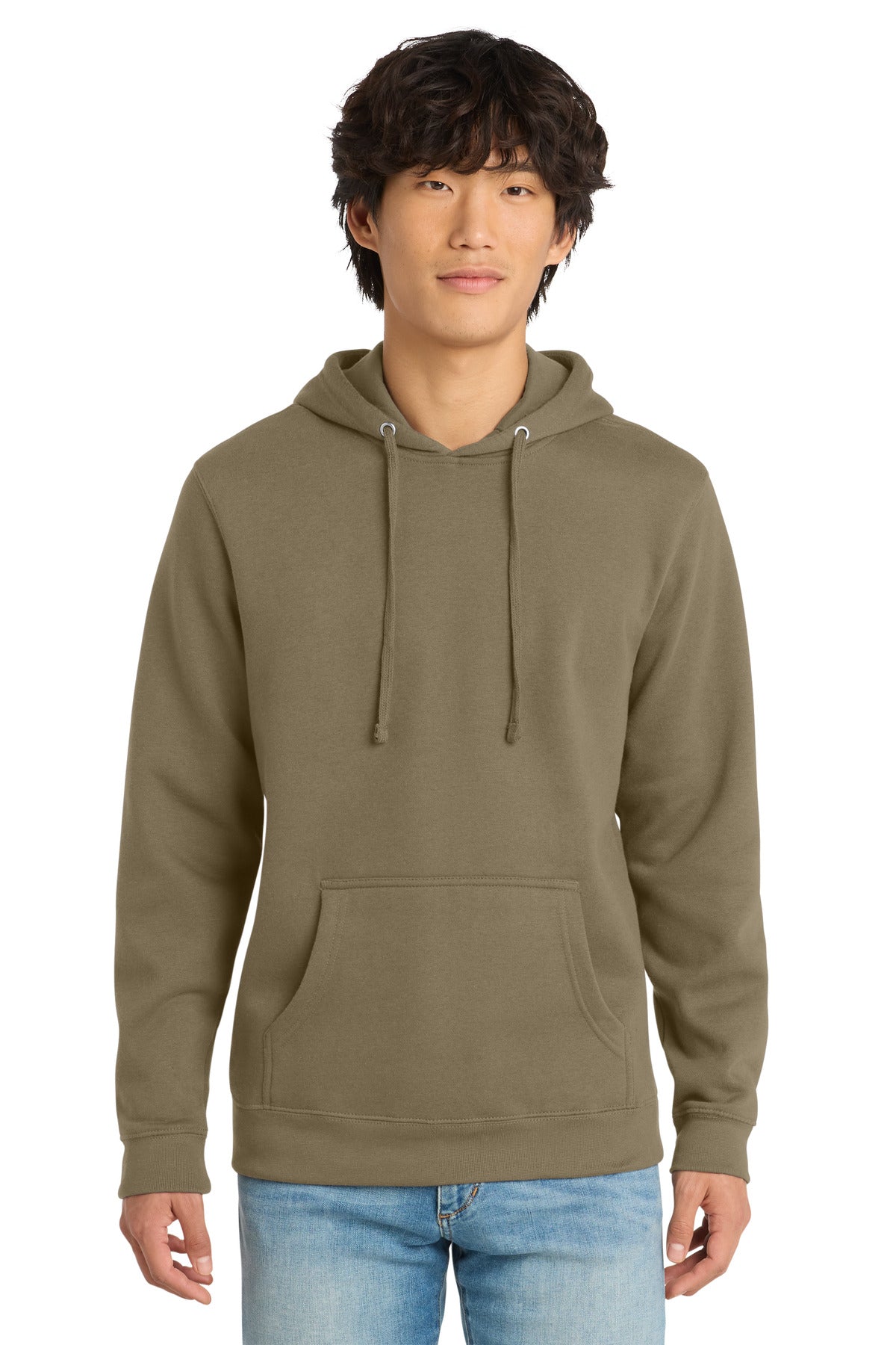 Custom Embroidery or DTF Print - District ® V.I.T. ™ Fleece Hoodie DT6100