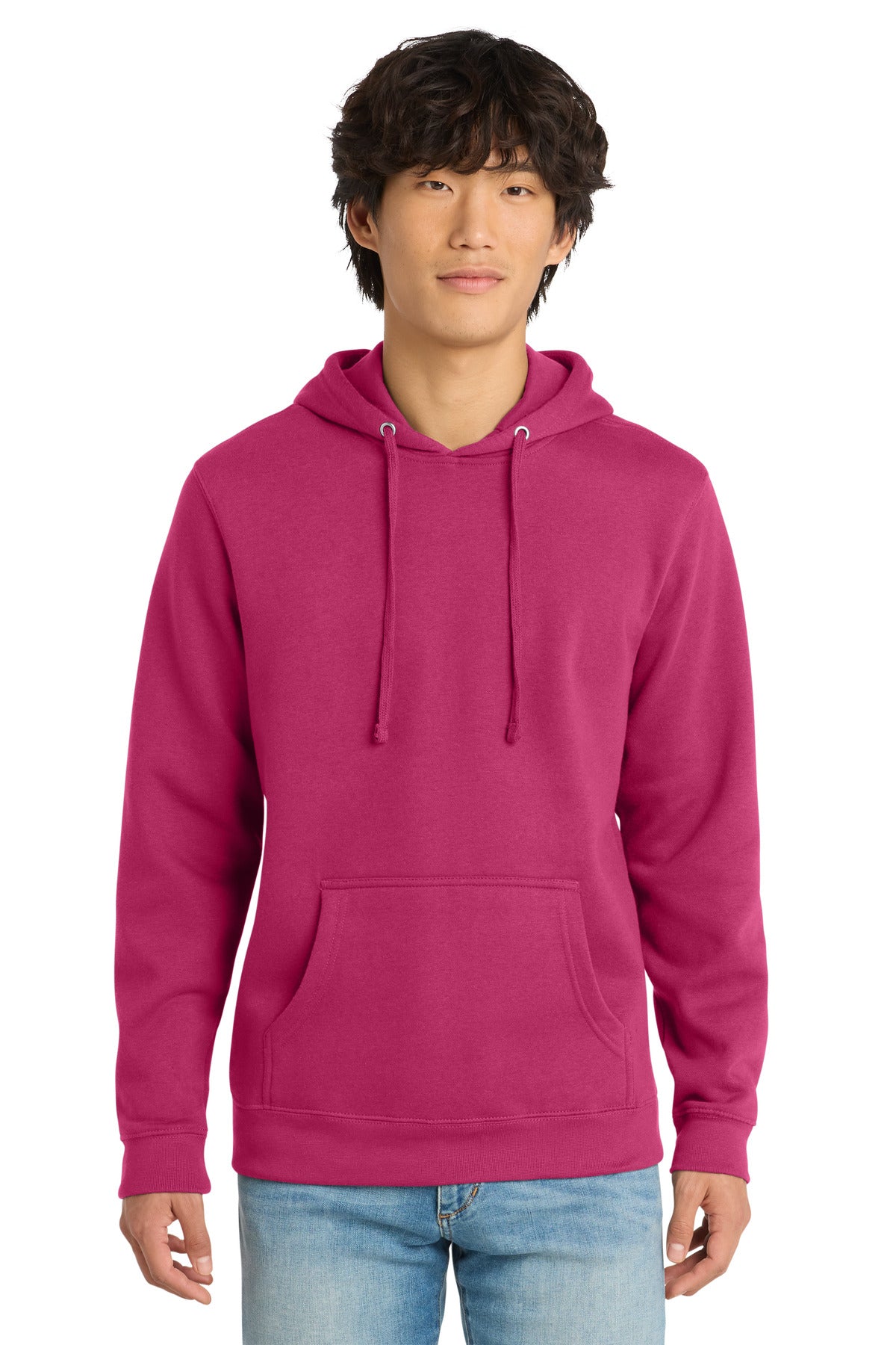 Custom Embroidery or DTF Print - District ® V.I.T. ™ Fleece Hoodie DT6100