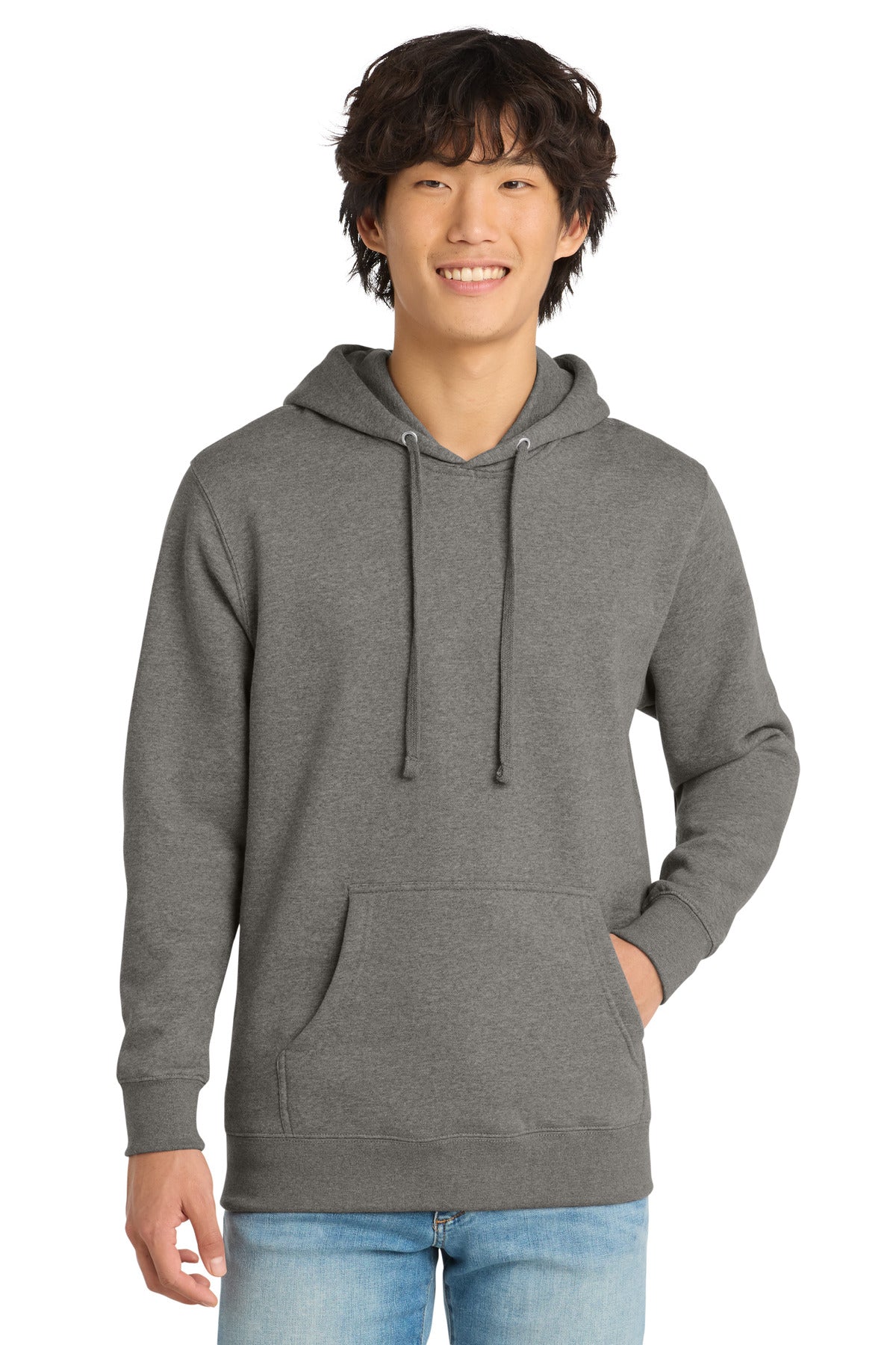 Custom Embroidery or DTF Print - District ® V.I.T. ™ Fleece Hoodie DT6100