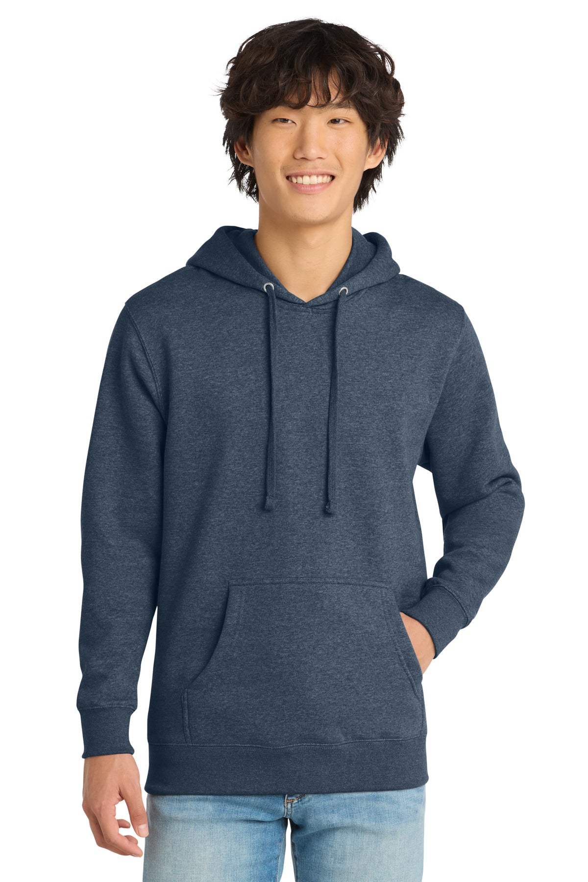 Custom Embroidery or DTF Print - District ® V.I.T. ™ Fleece Hoodie DT6100