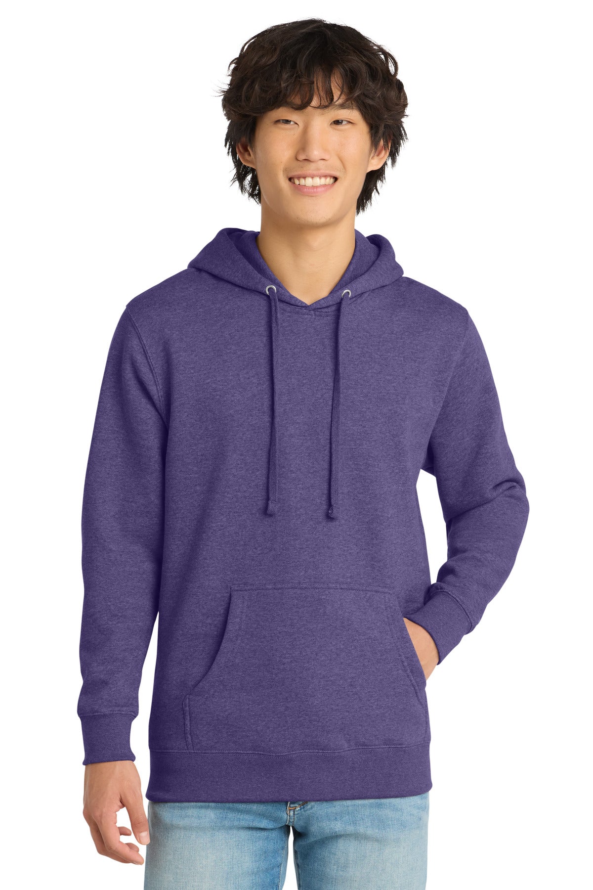 Custom Embroidery or DTF Print - District ® V.I.T. ™ Fleece Hoodie DT6100