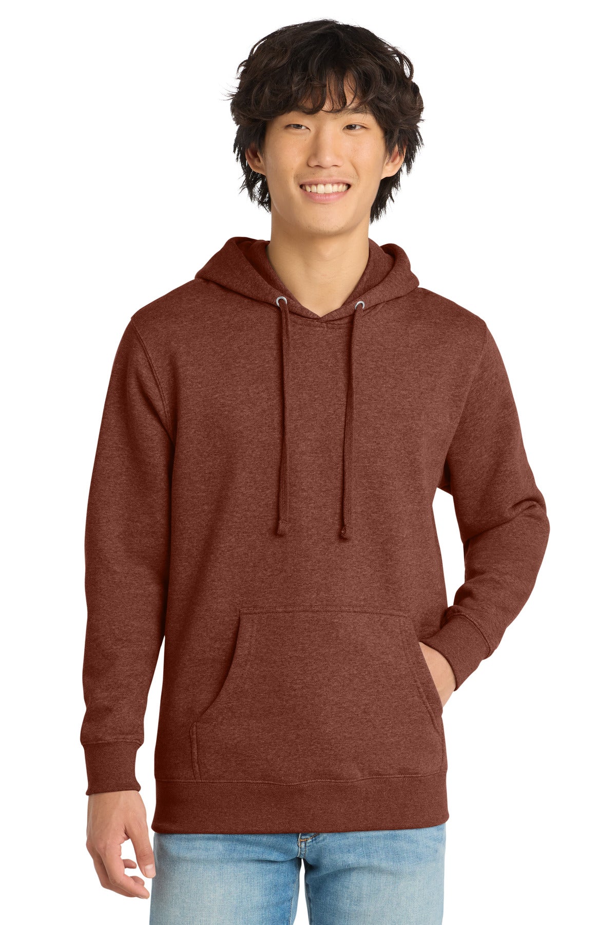 Custom Embroidery or DTF Print - District ® V.I.T. ™ Fleece Hoodie DT6100