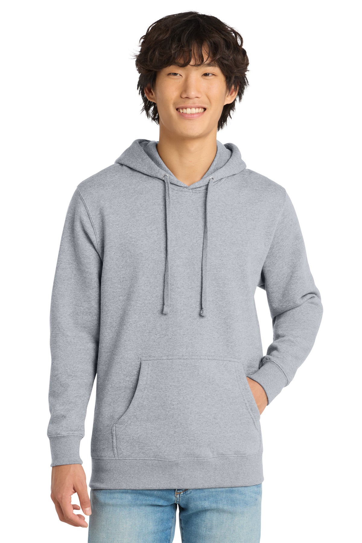 Custom Embroidery or DTF Print - District ® V.I.T. ™ Fleece Hoodie DT6100