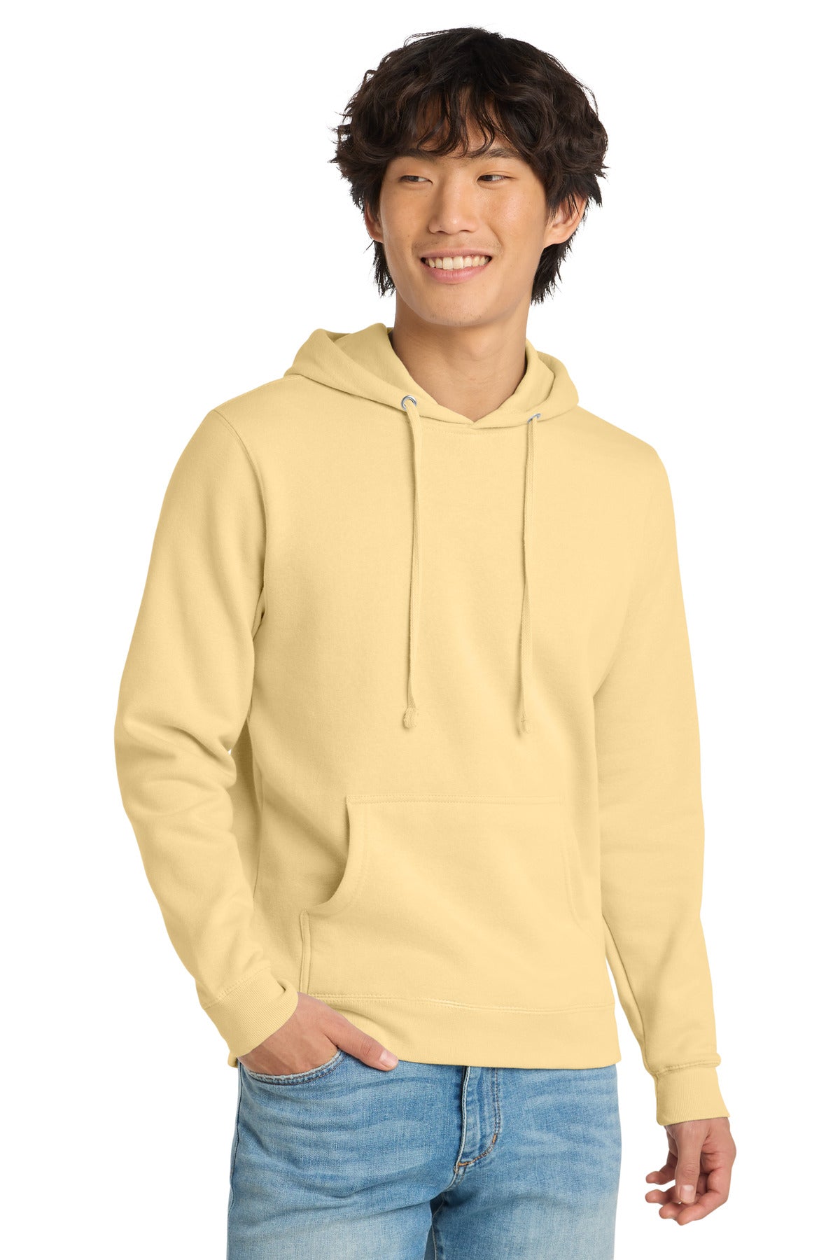 Custom Embroidery or DTF Print - District ® V.I.T. ™ Fleece Hoodie DT6100