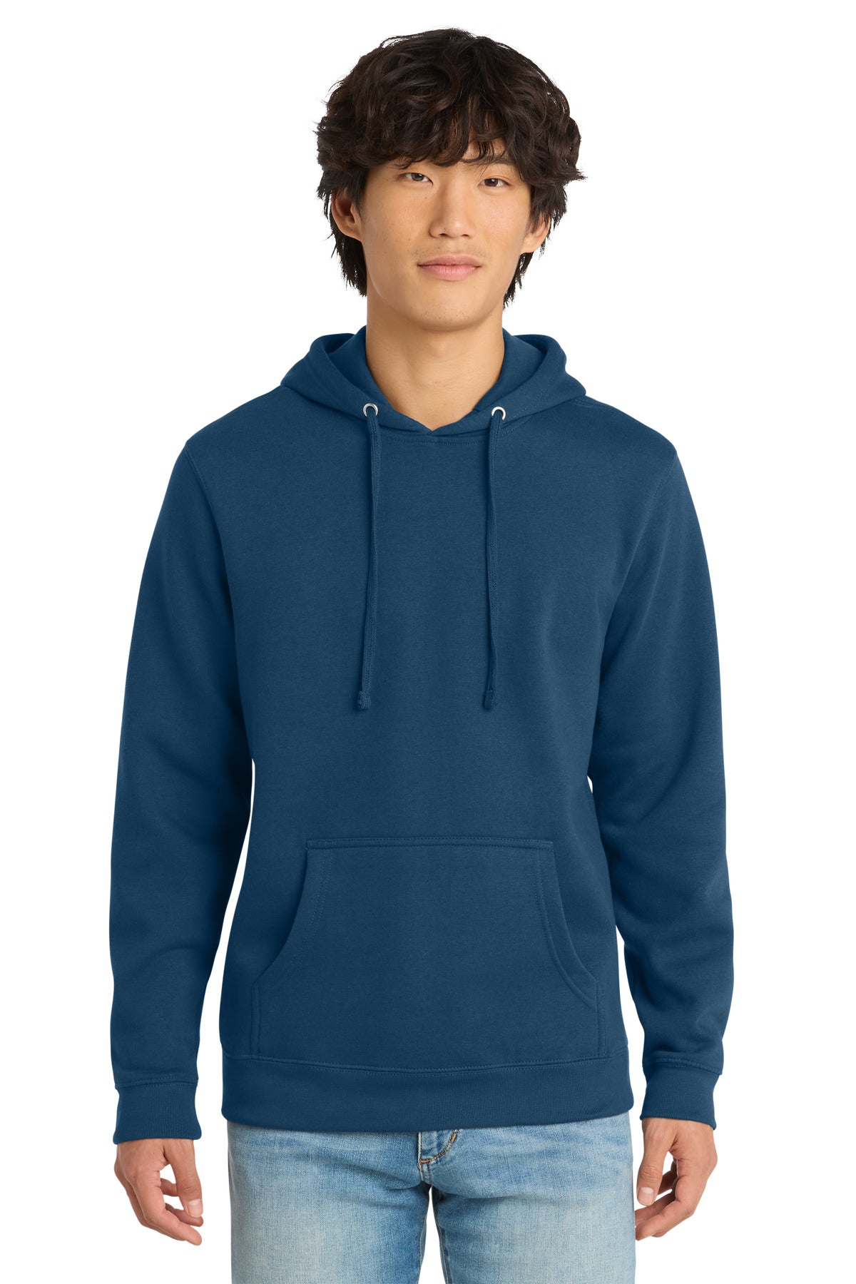 Custom Embroidery or DTF Print - District ® V.I.T. ™ Fleece Hoodie DT6100