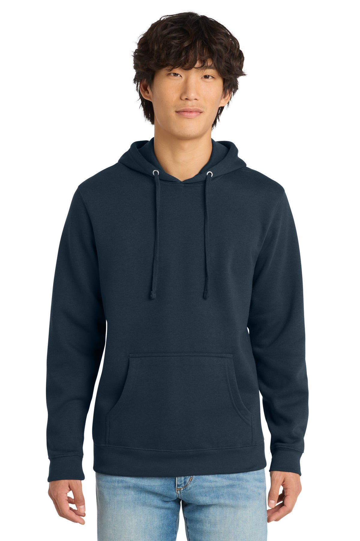 Custom Embroidery or DTF Print - District ® V.I.T. ™ Fleece Hoodie DT6100