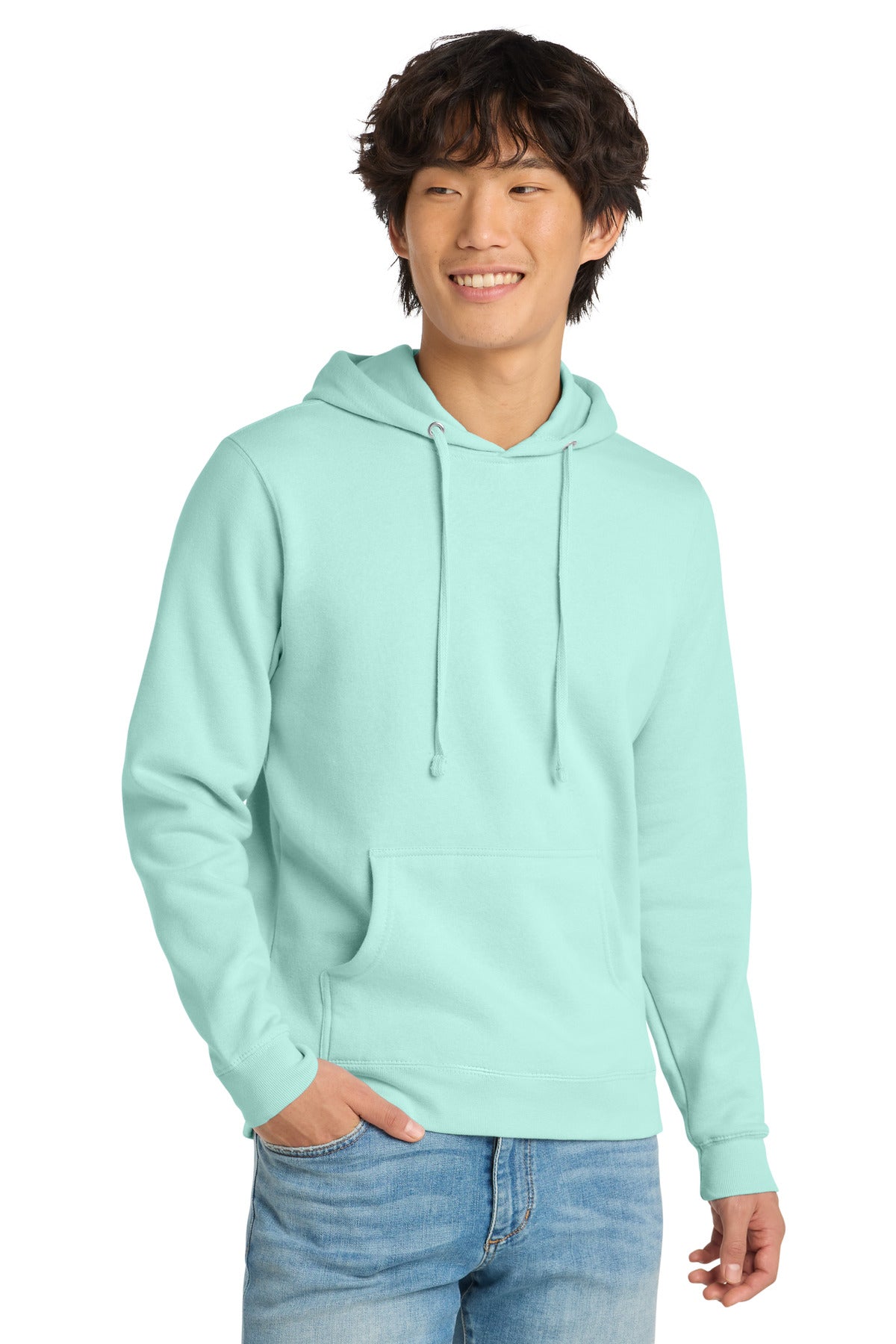 Custom Embroidery or DTF Print - District ® V.I.T. ™ Fleece Hoodie DT6100