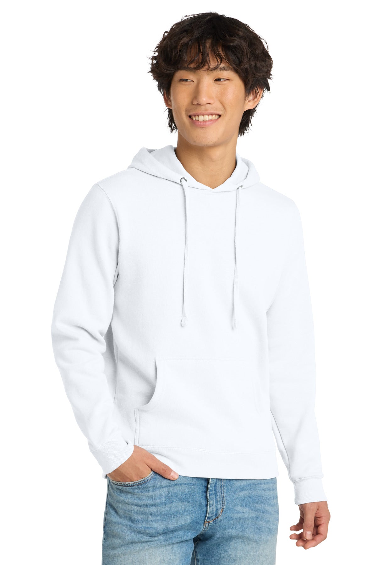 Custom Embroidery or DTF Print - District ® V.I.T. ™ Fleece Hoodie DT6100