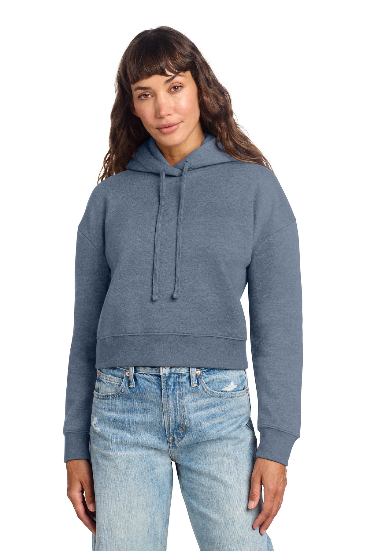 Custom Embroidery or DTF Print - District ® Women's V.I.T. ™ Fleece Hoodie DT6101