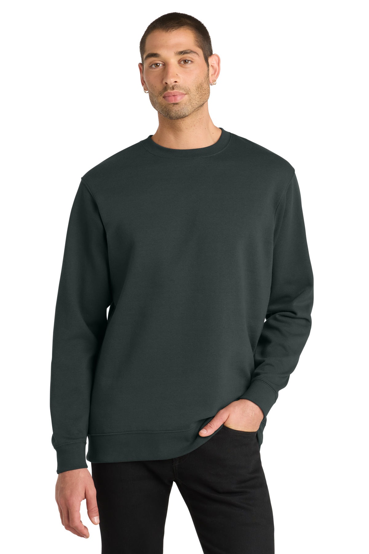 Custom Embroidery or DTF Print - District ® V.I.T. ™ Fleece Crew DT6104