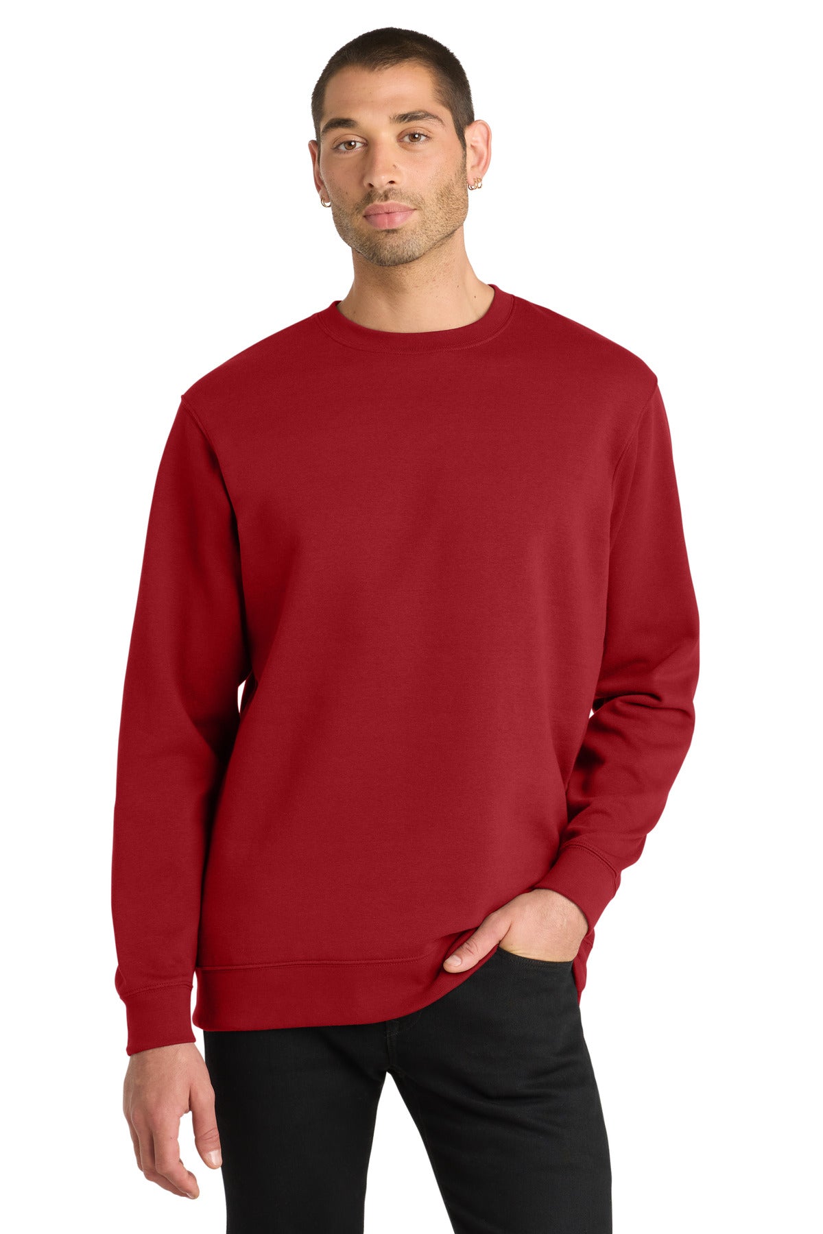 Custom Embroidery or DTF Print - District ® V.I.T. ™ Fleece Crew DT6104
