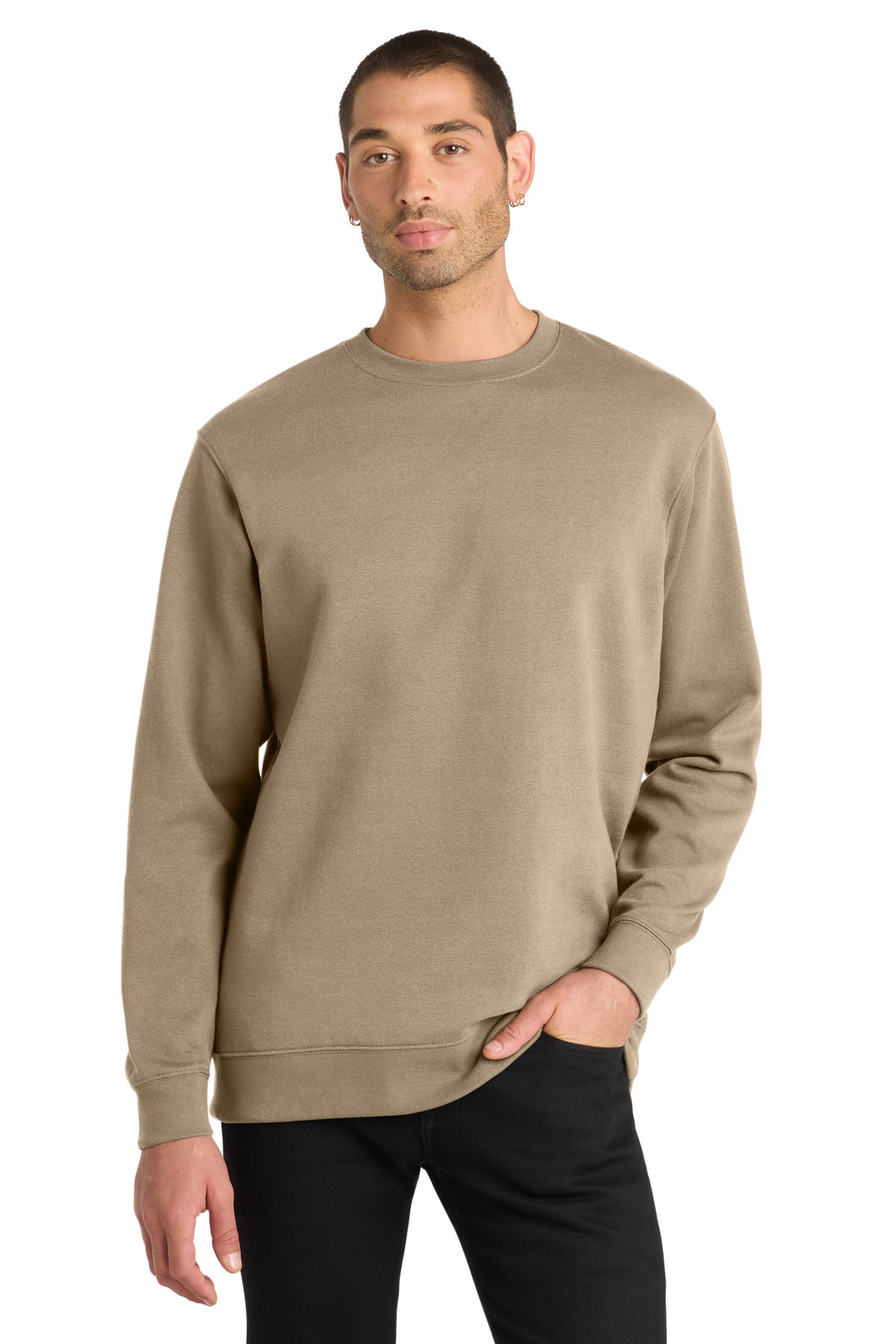 Custom Embroidery or DTF Print - District ® V.I.T. ™ Fleece Crew DT6104