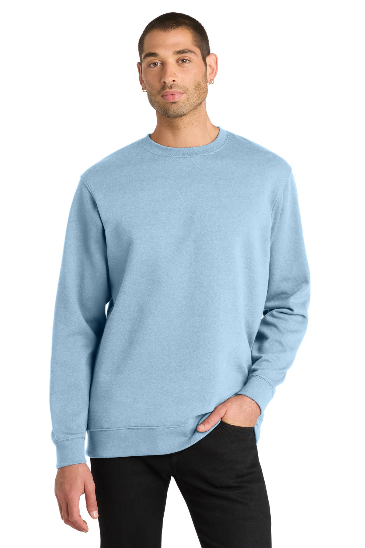Custom Embroidery or DTF Print - District ® V.I.T. ™ Fleece Crew DT6104