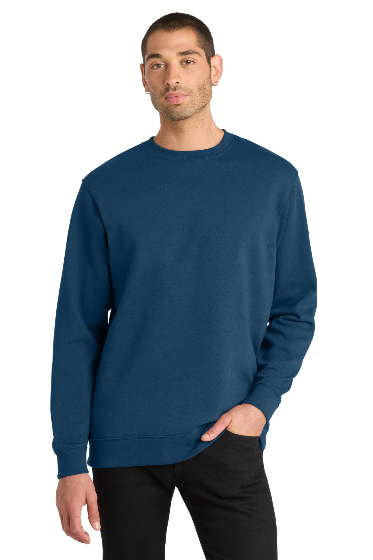 Custom Embroidery or DTF Print - District ® V.I.T. ™ Fleece Crew DT6104