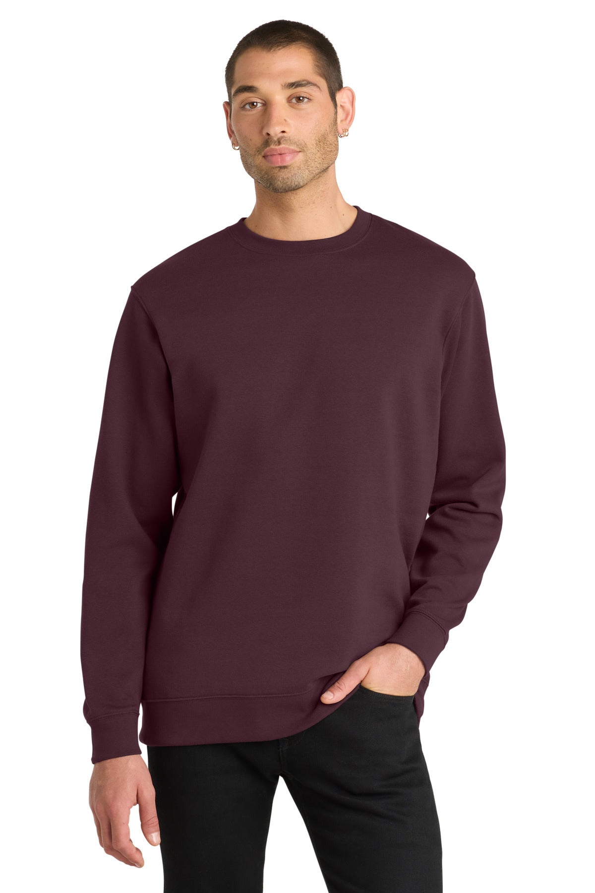 Custom Embroidery or DTF Print - District ® V.I.T. ™ Fleece Crew DT6104