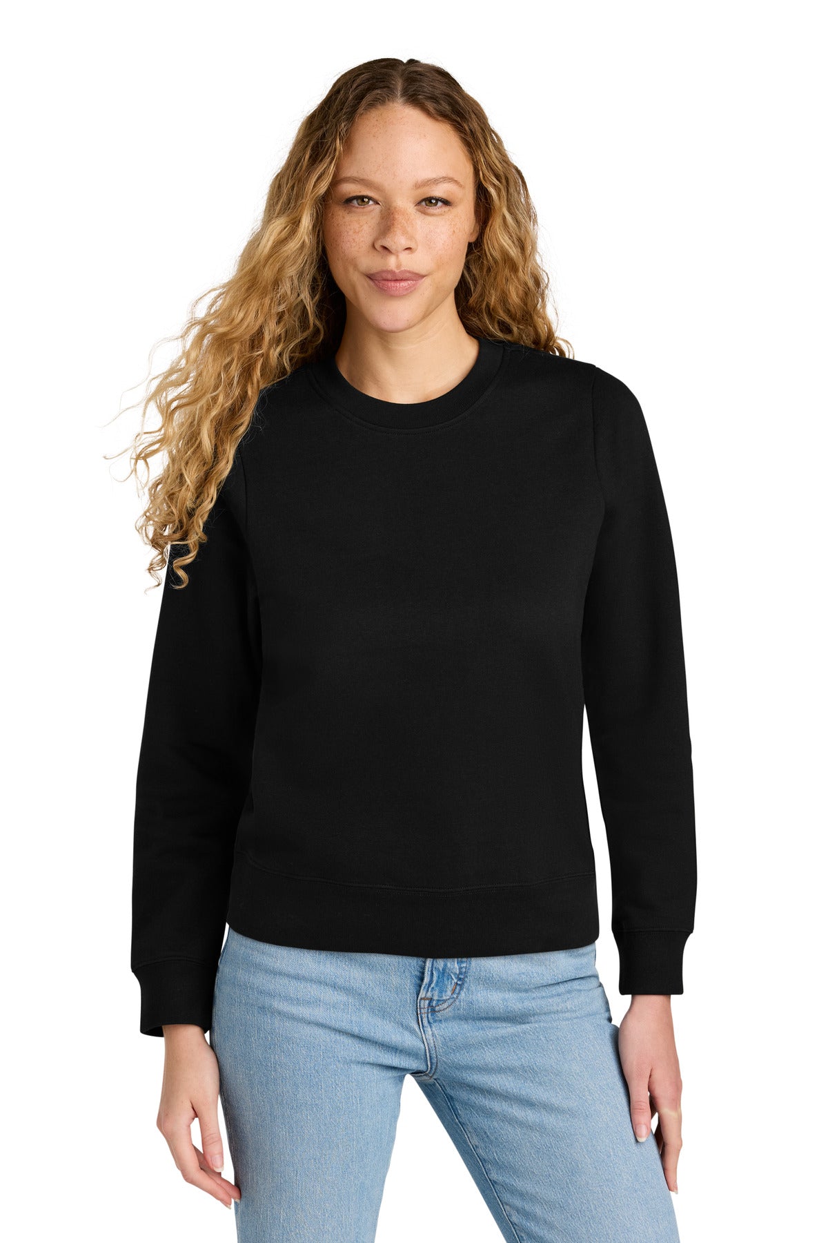 Custom Embroidery or DTF Print - District ® Women's V.I.T. ™ Fleece Crew DT6105