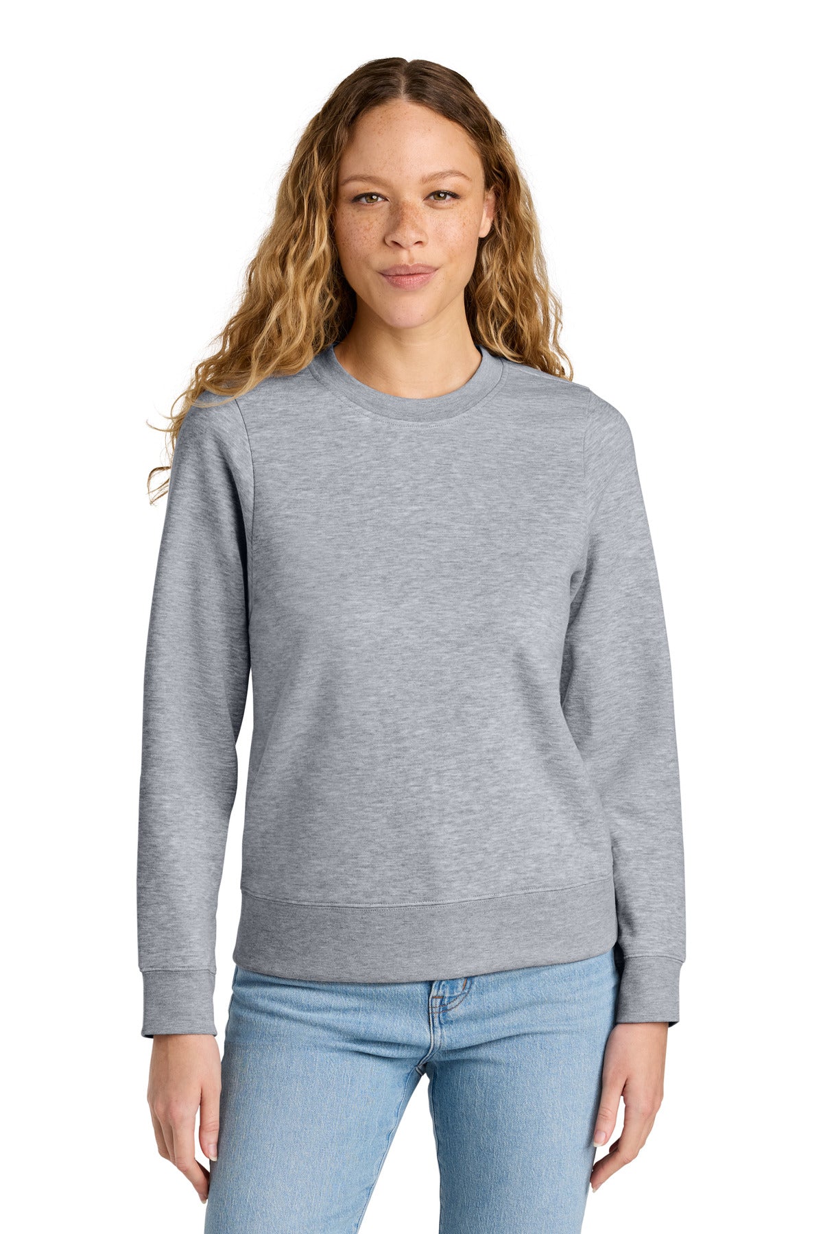 Custom Embroidery or DTF Print - District ® Women's V.I.T. ™ Fleece Crew DT6105