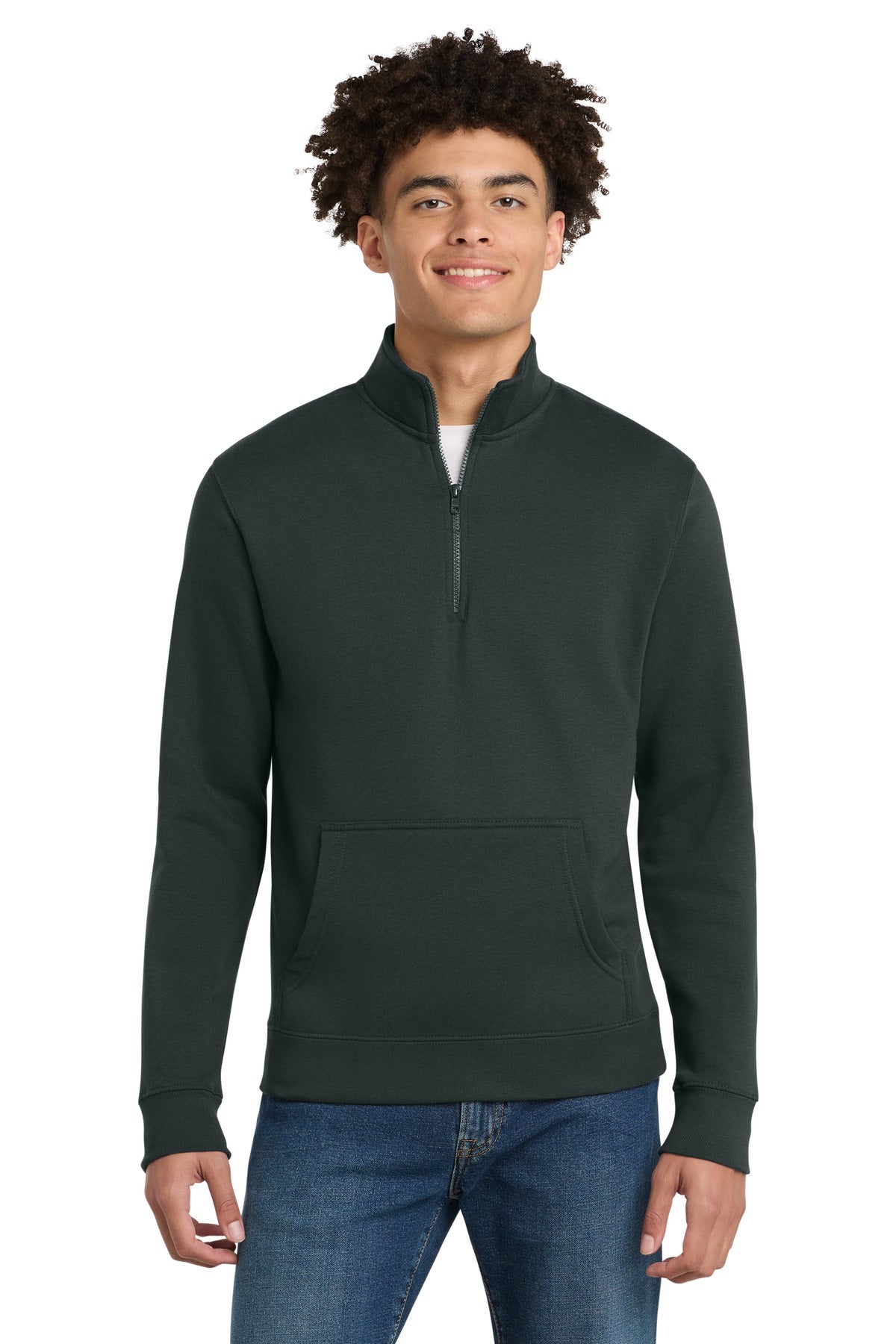 Custom Embroidery or DTF Print - District ® V.I.T. ™ Fleece 1/4-Zip DT6106