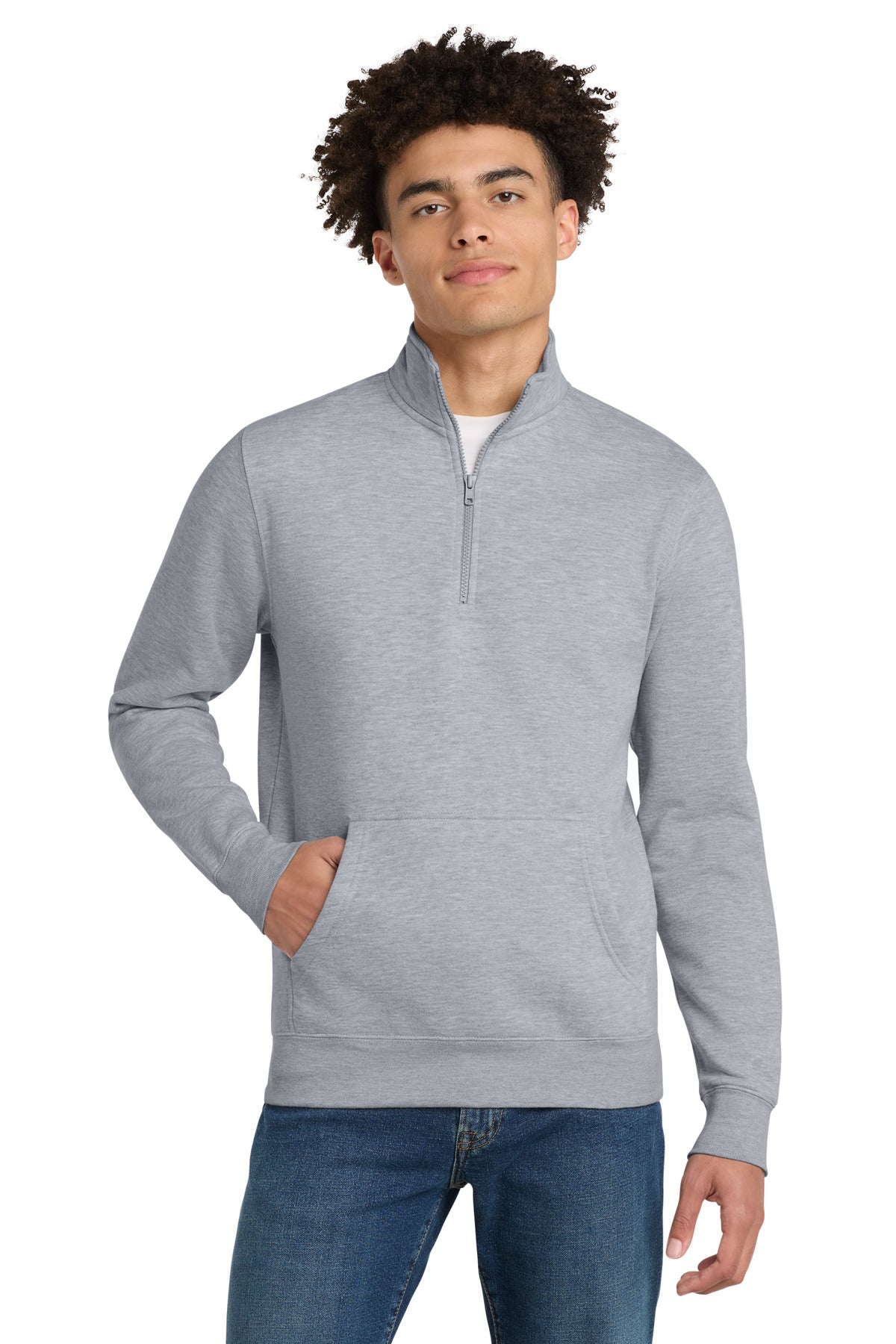 Custom Embroidery or DTF Print - District ® V.I.T. ™ Fleece 1/4-Zip DT6106