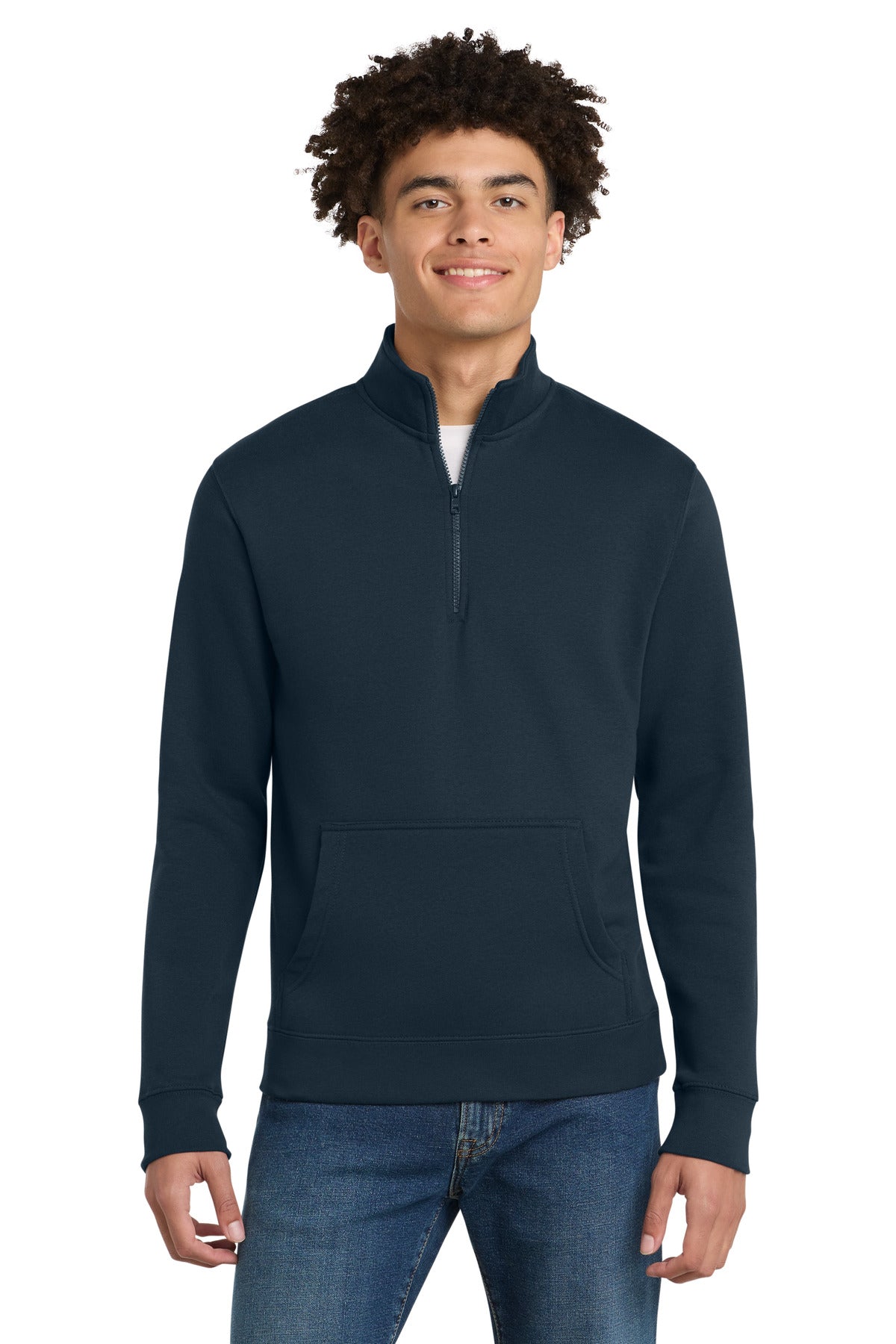 Custom Embroidery or DTF Print - District ® V.I.T. ™ Fleece 1/4-Zip DT6106