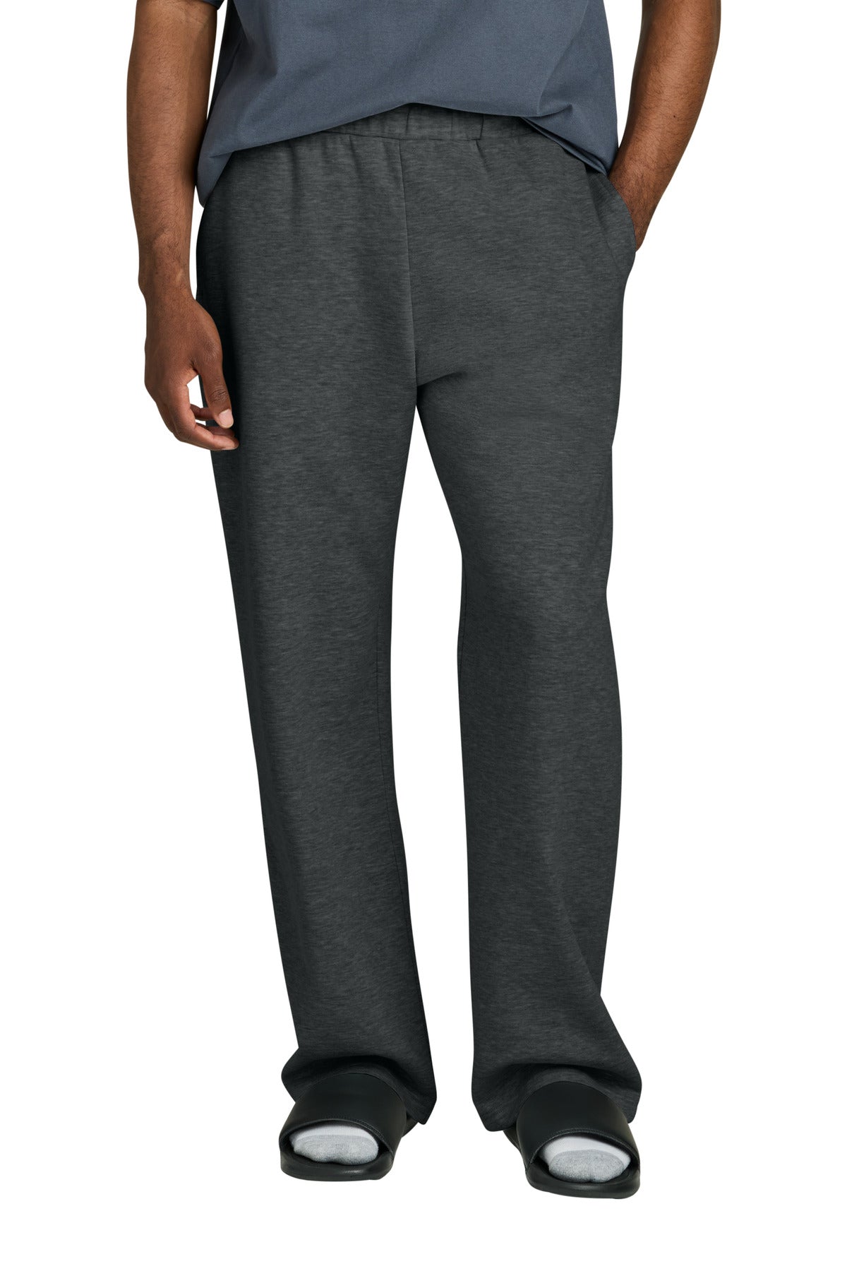 Custom Embroidery or DTF Print - District ® V.I.T. ™ Fleece Open-Bottom Sweatpant DT6117