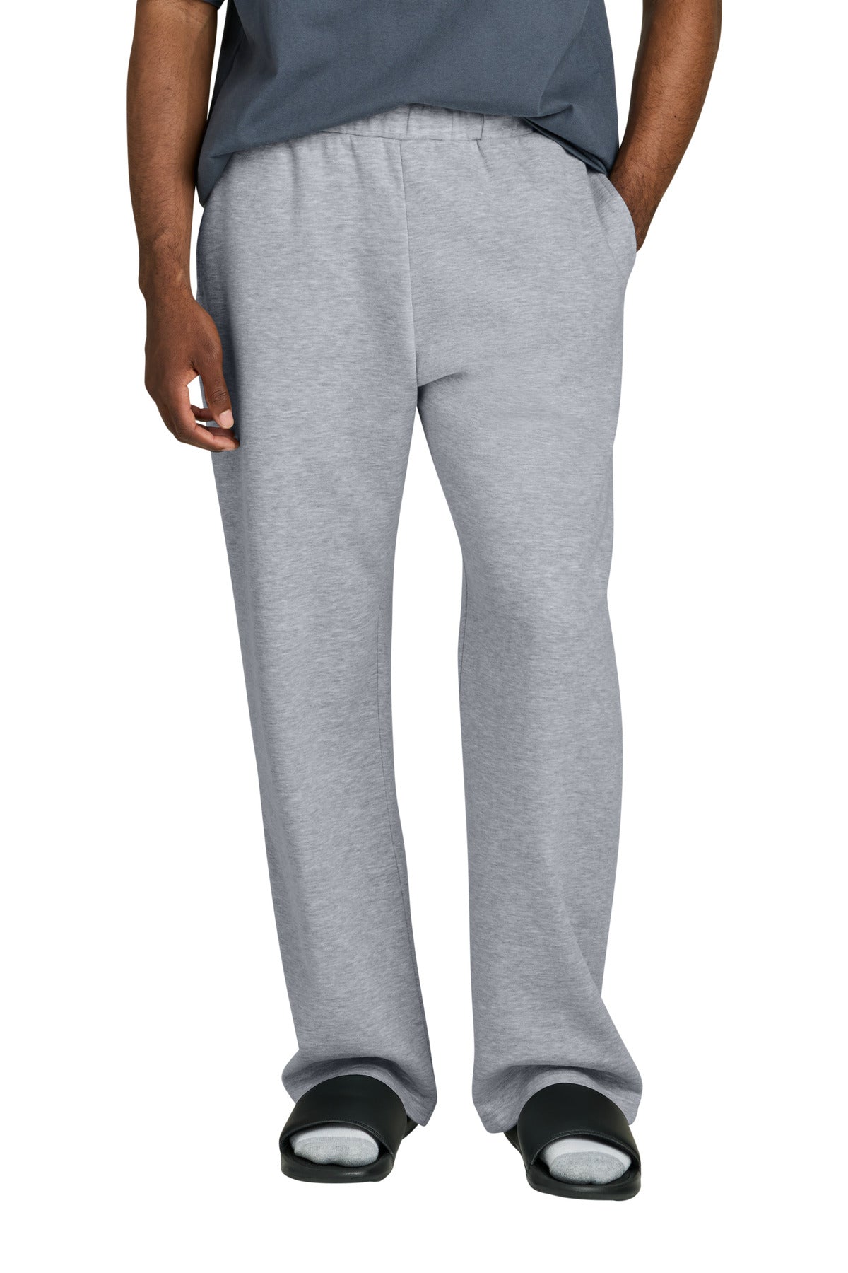 Custom Embroidery or DTF Print - District ® V.I.T. ™ Fleece Open-Bottom Sweatpant DT6117