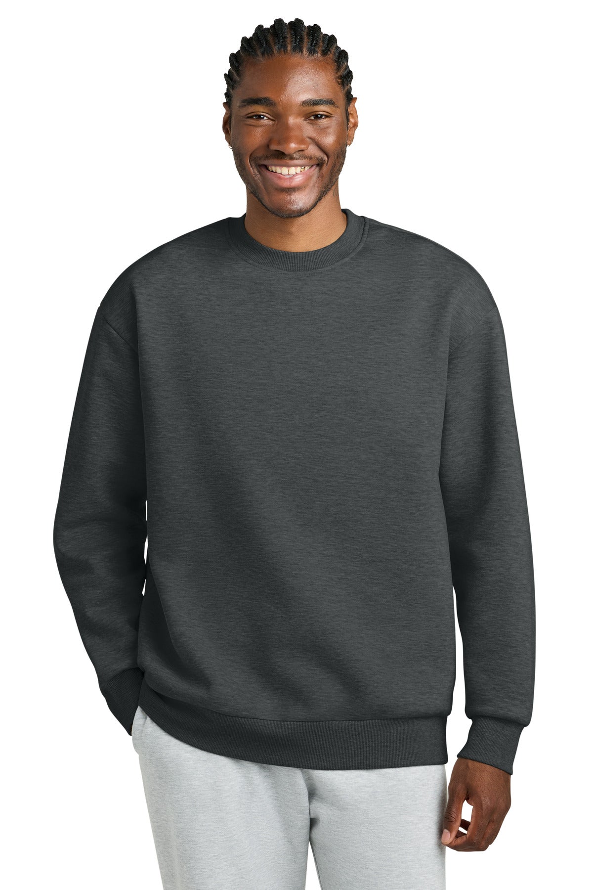 Custom Embroidery or DTF Print - District ® V.I.T. ™ Heavyweight Fleece Crew DT6154
