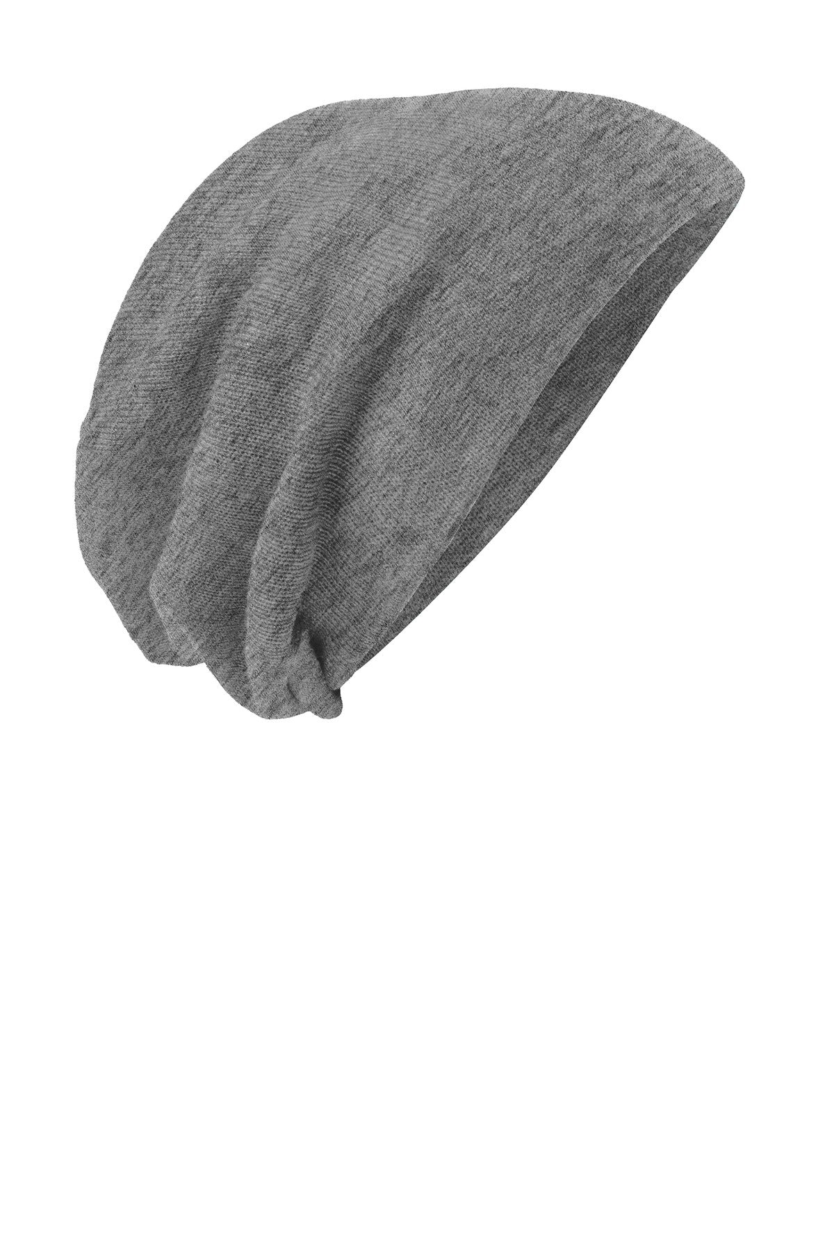 Custom Embroidery or DTF Print - District ® Slouch Beanie DT618